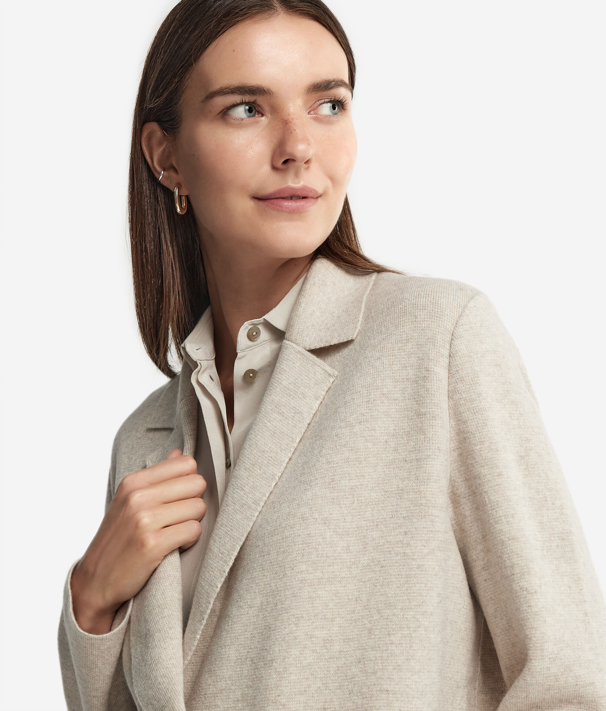 Double-Breasted Ultrasoft Cashmere Jacket