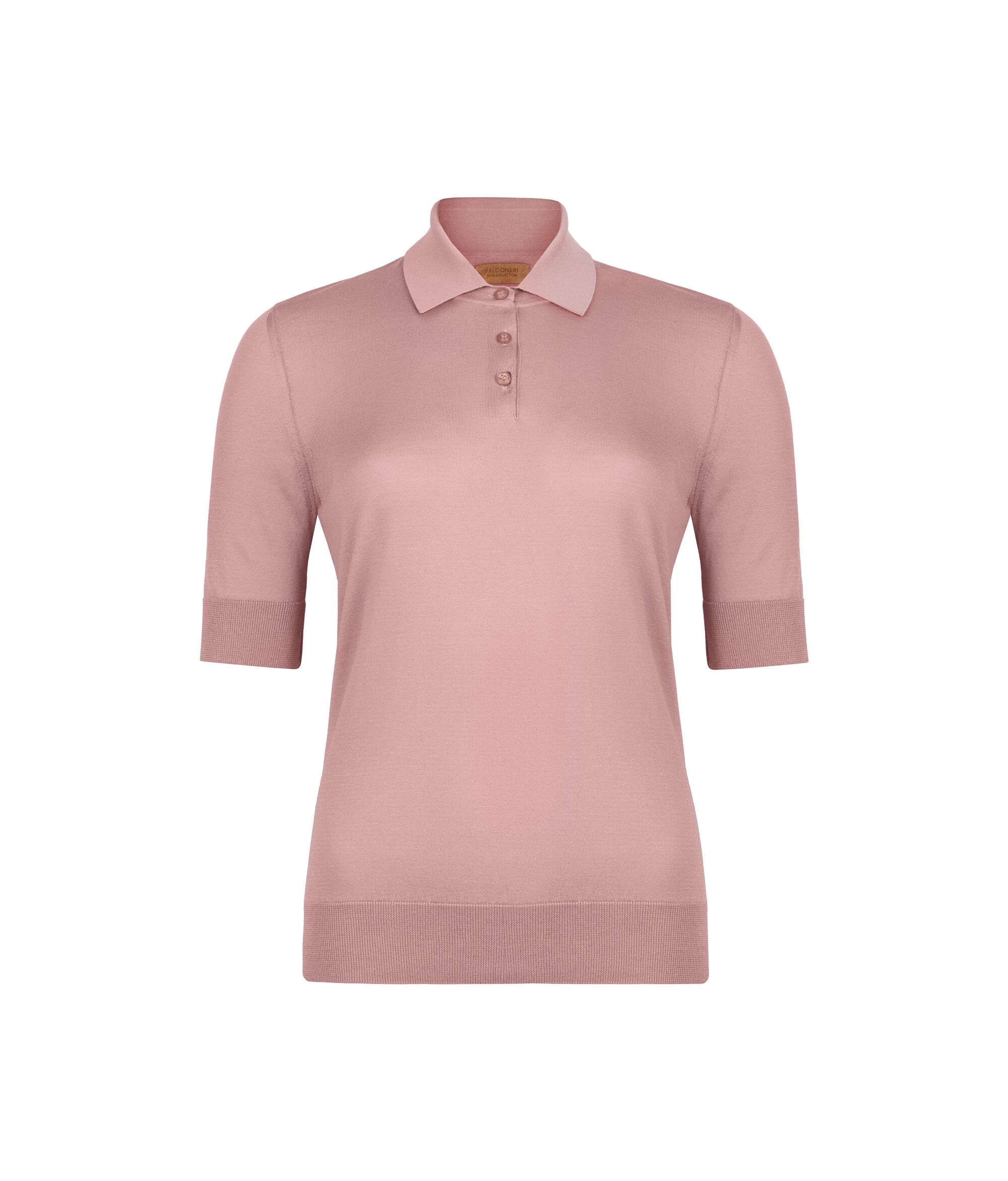 Silk and Cotton Polo Shirt