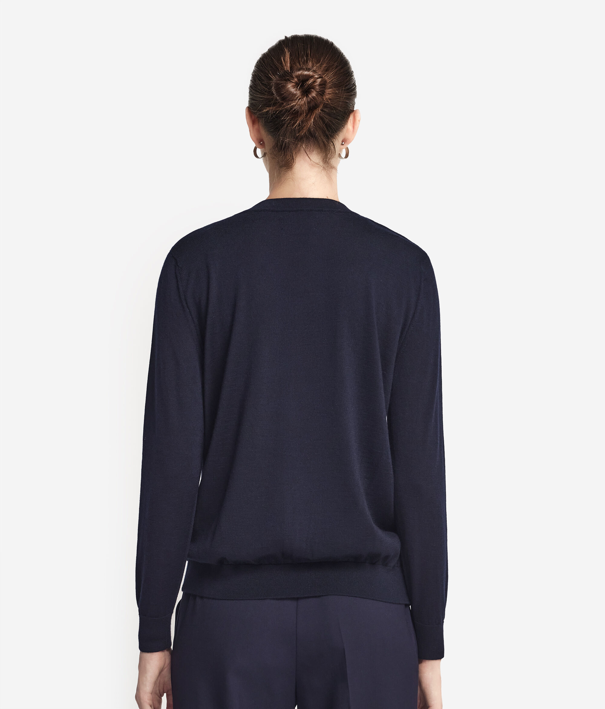 Μπλούζα από Ultrafine Cashmere με Στρογγυλή Λαιμόκοψη