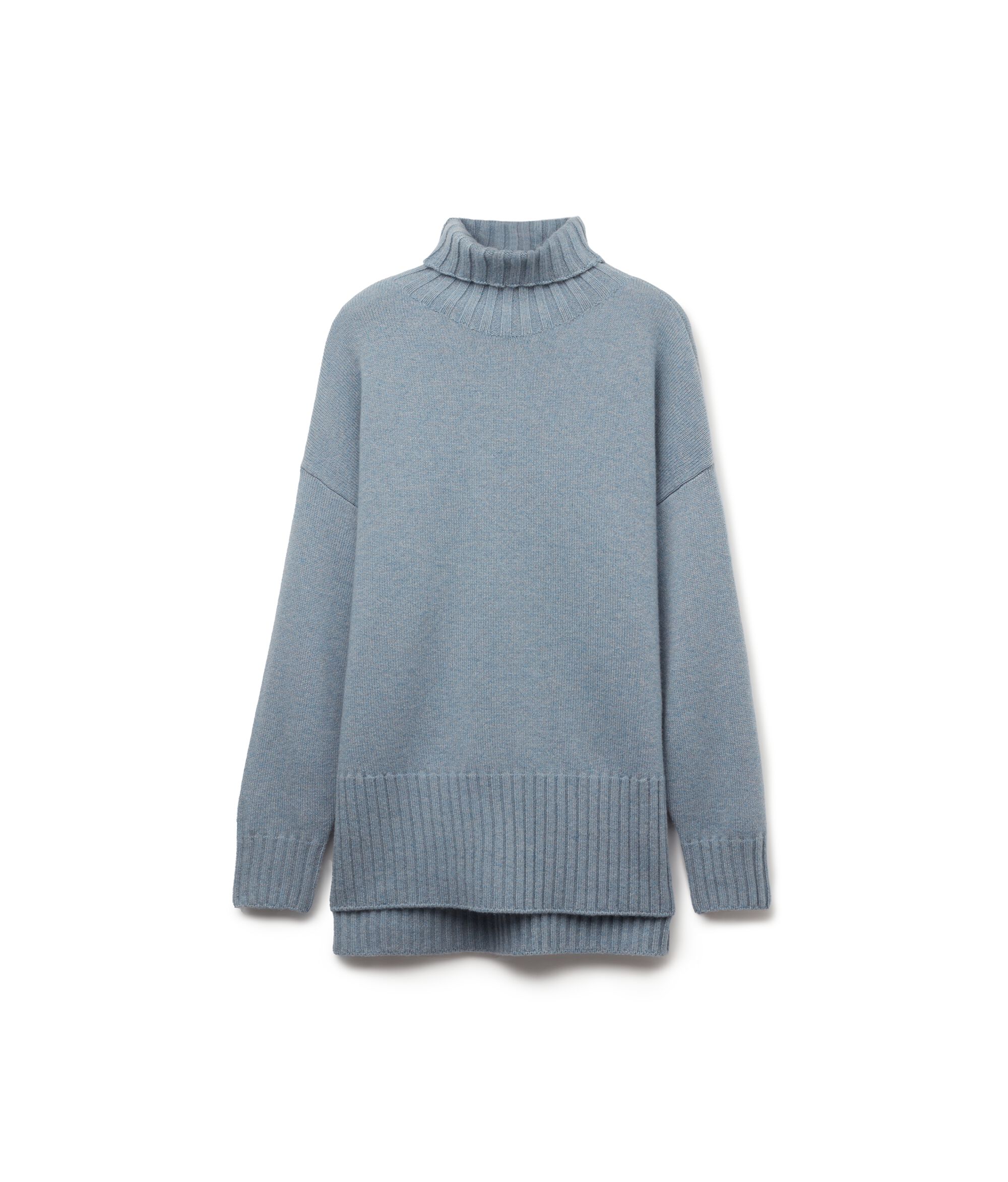 Ultrasoft Cashmere Balıkçı Yaka Maksi Kazak