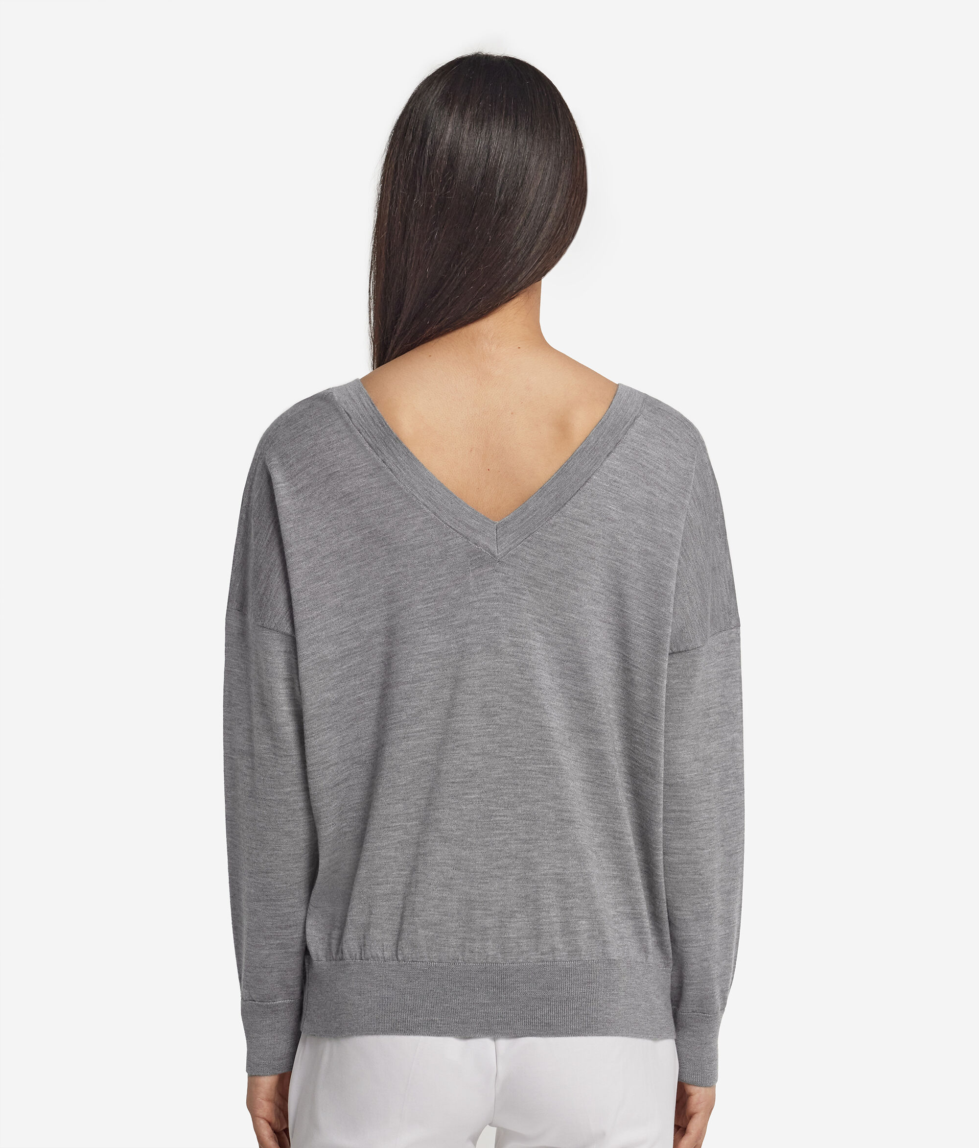 Ultrafine Cashmere Double V-Neck Jumper