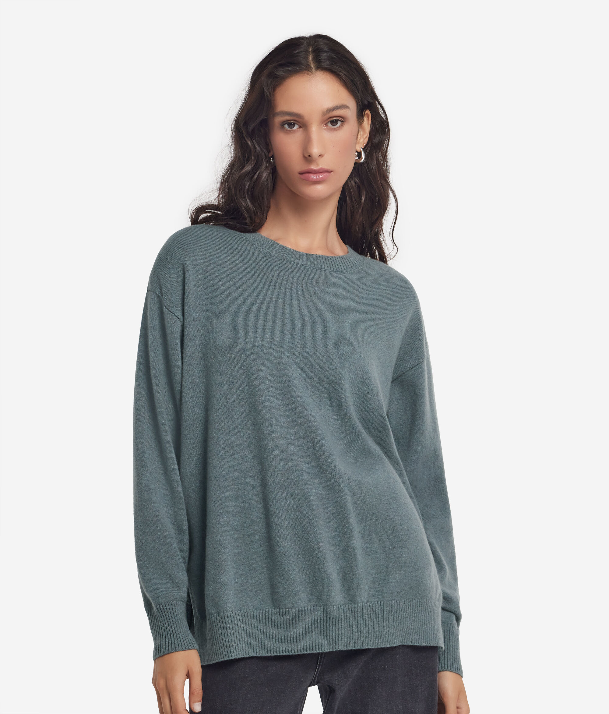 Ultrasoft Cashmere jumper with slits
