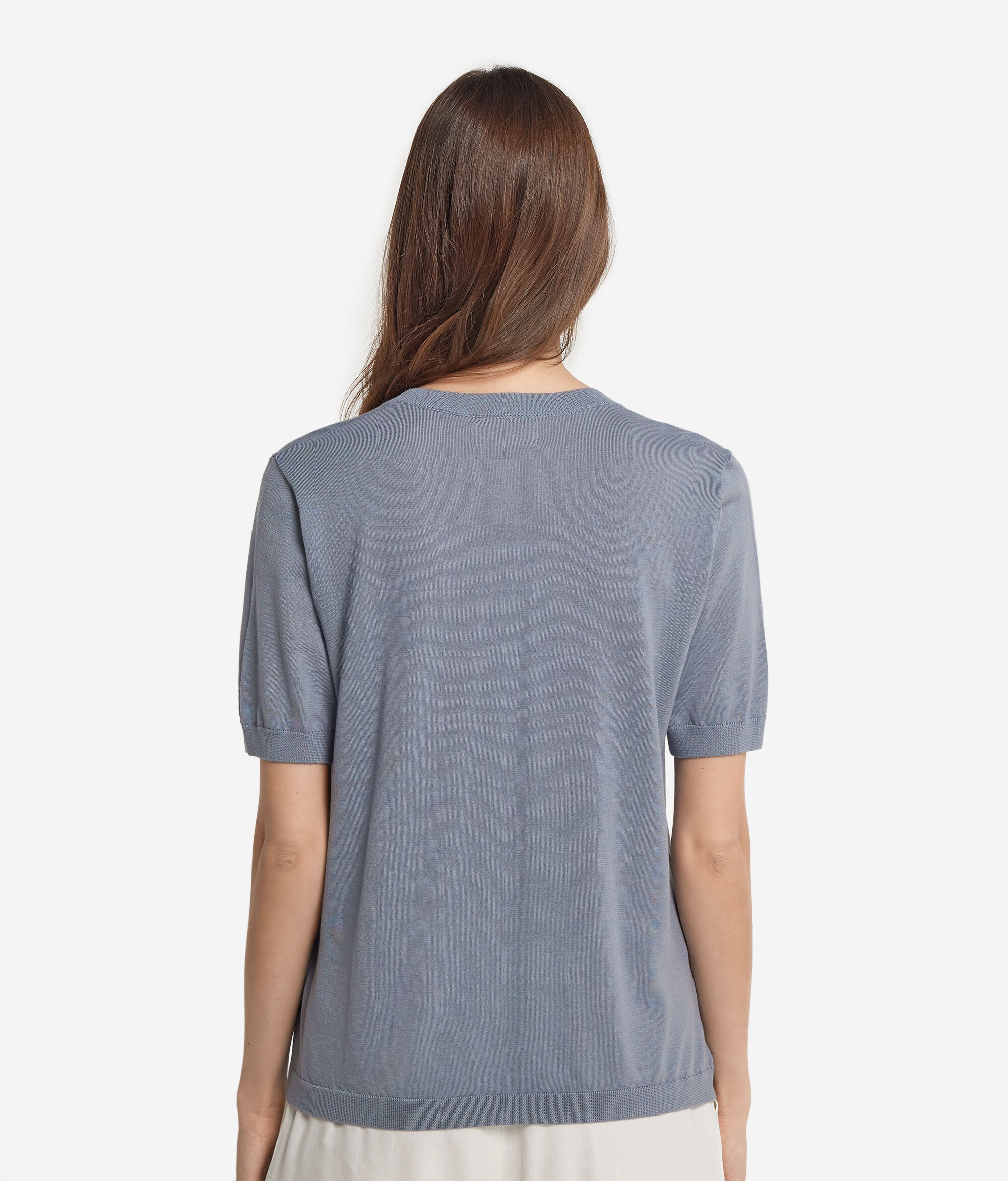 Rundhals-T-Shirt aus Baumwolle Fresh