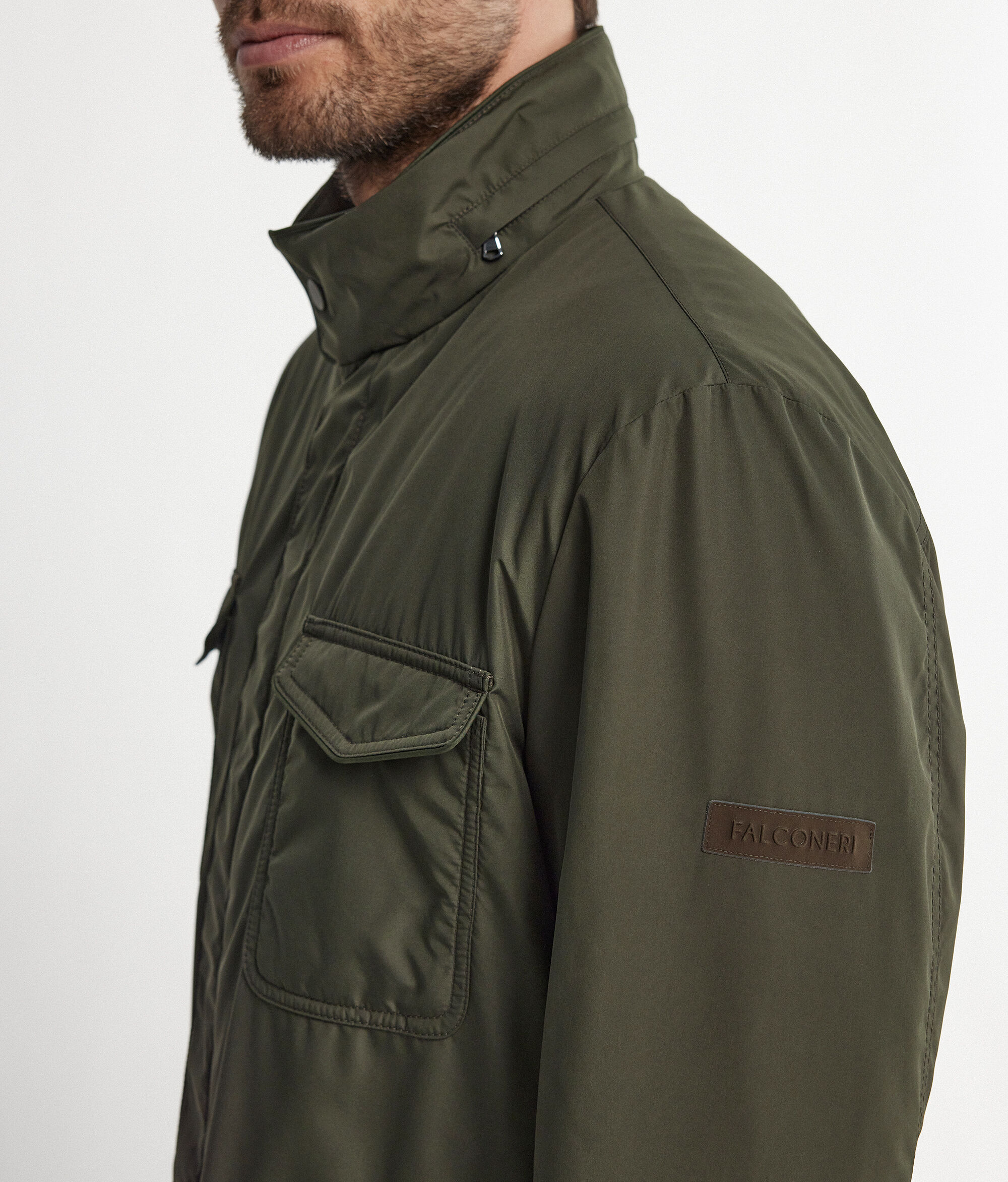 Cashmere Technical Fabric Safari Jacket