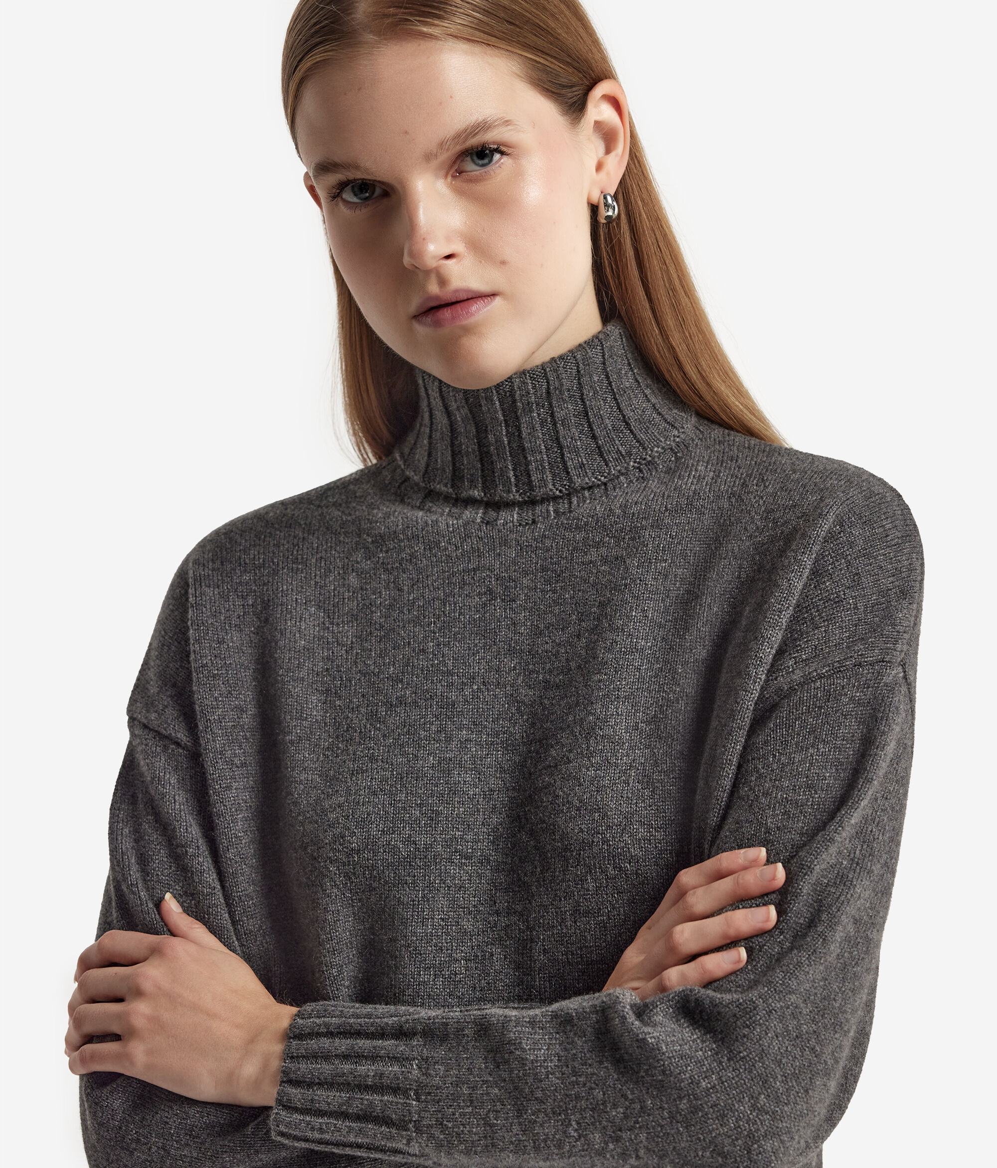 Ultrasoft Cashmere Turtleneck Maxi Jumper