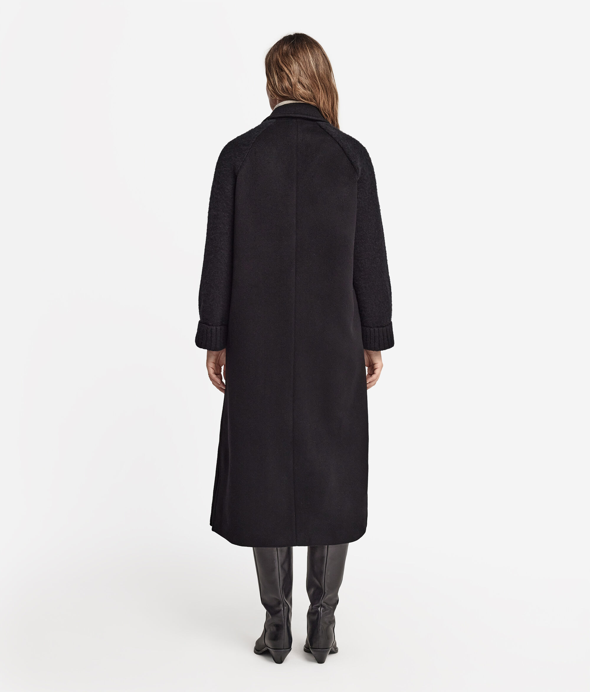 Abric de Cashmere amb màniga de punt