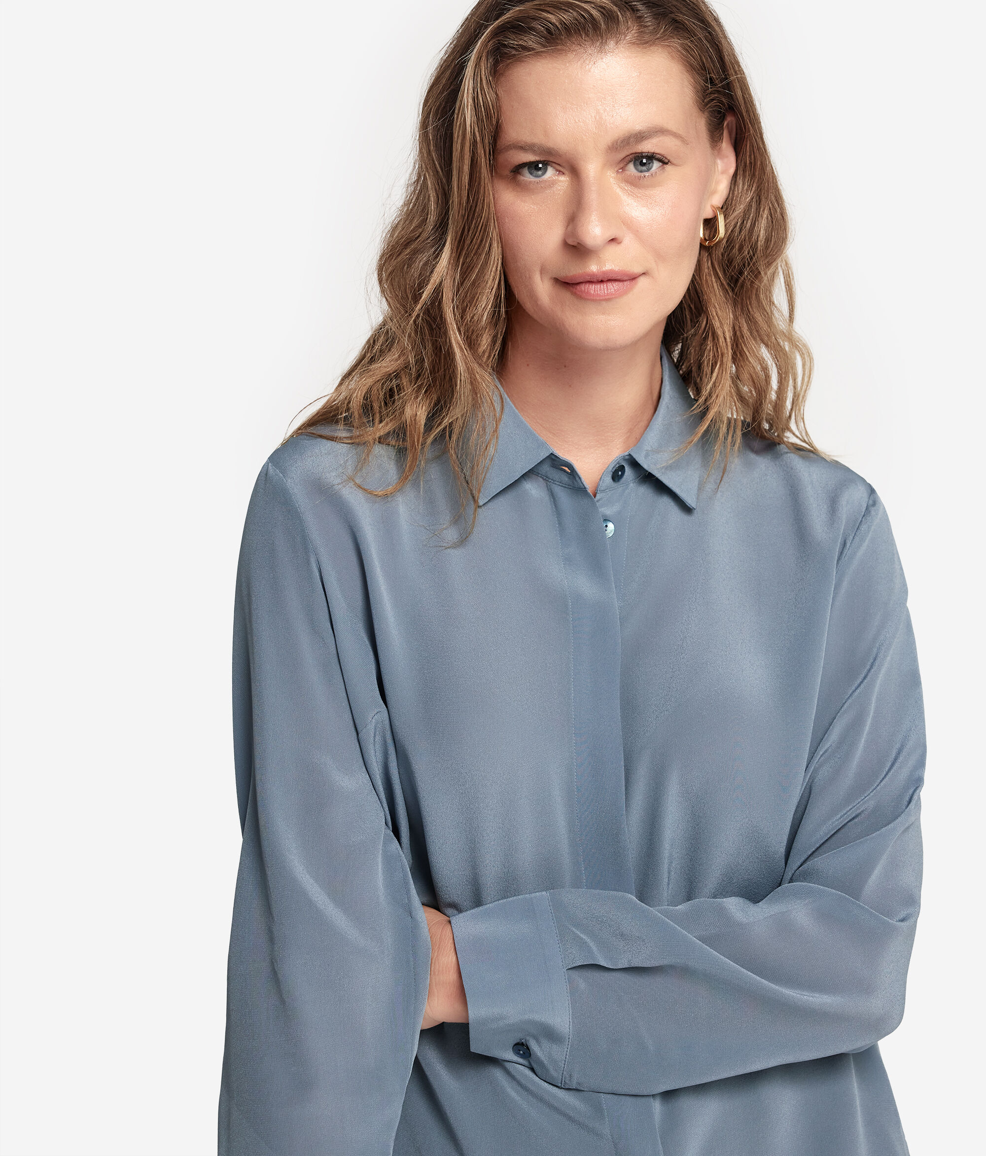 Silk Collared Shirt