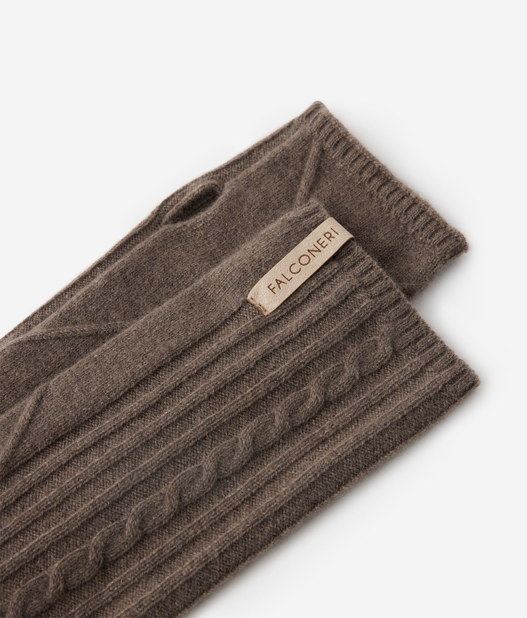 Rukavice bez prstiju s miješanim bodovima od kašmira