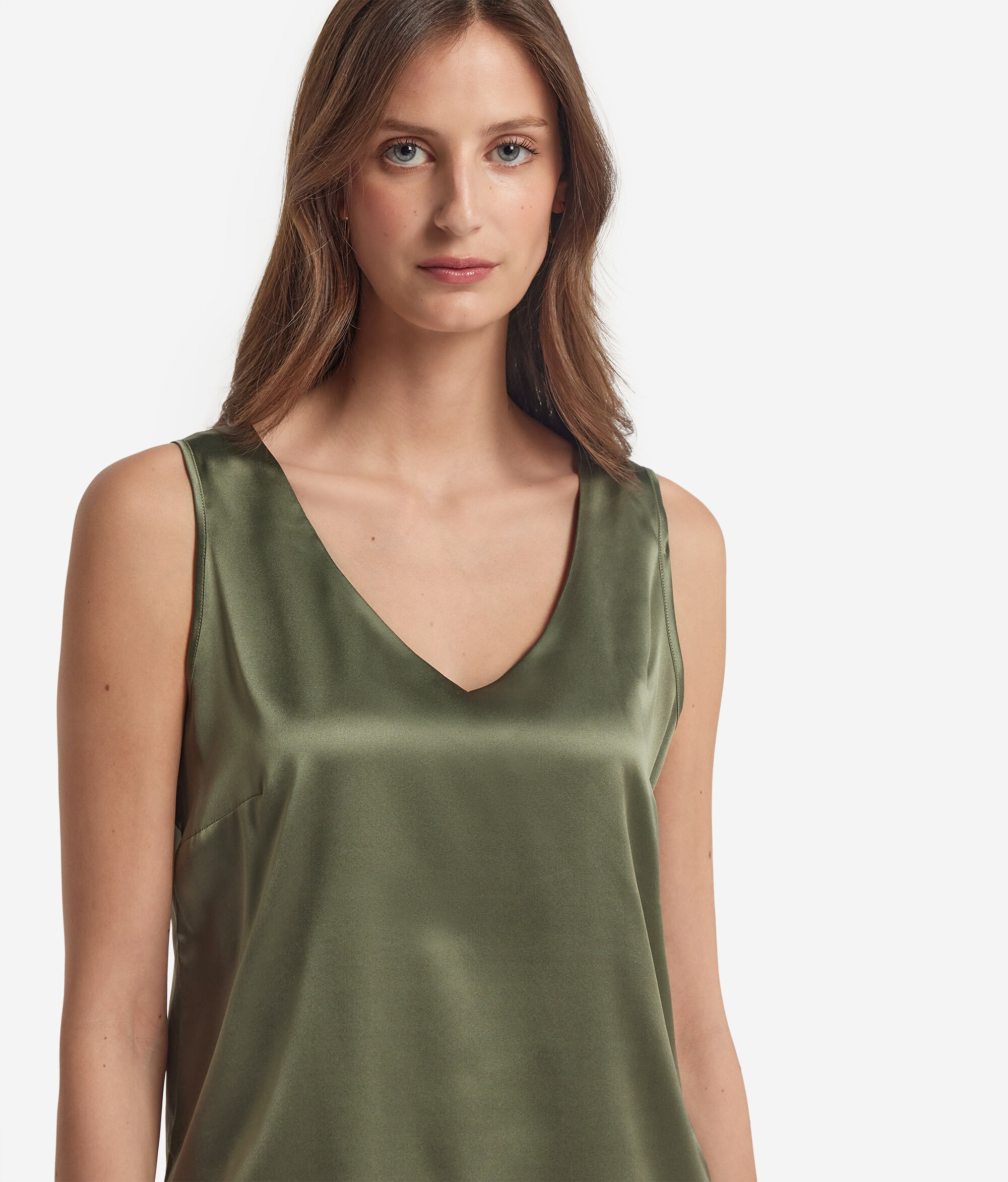 V-Neck Silk Camisole
