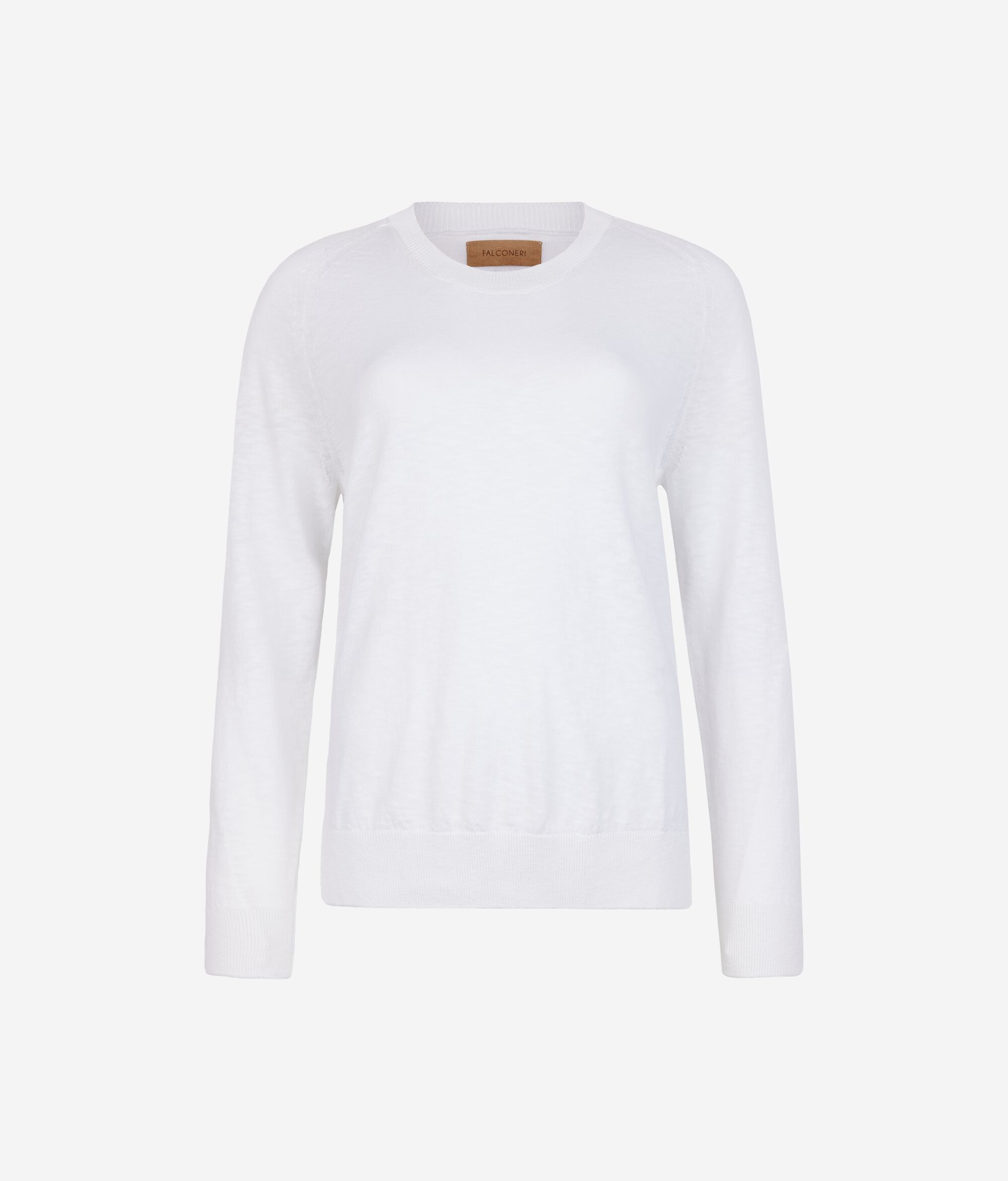 Long Sleeve Crew Neck Twist Sweater