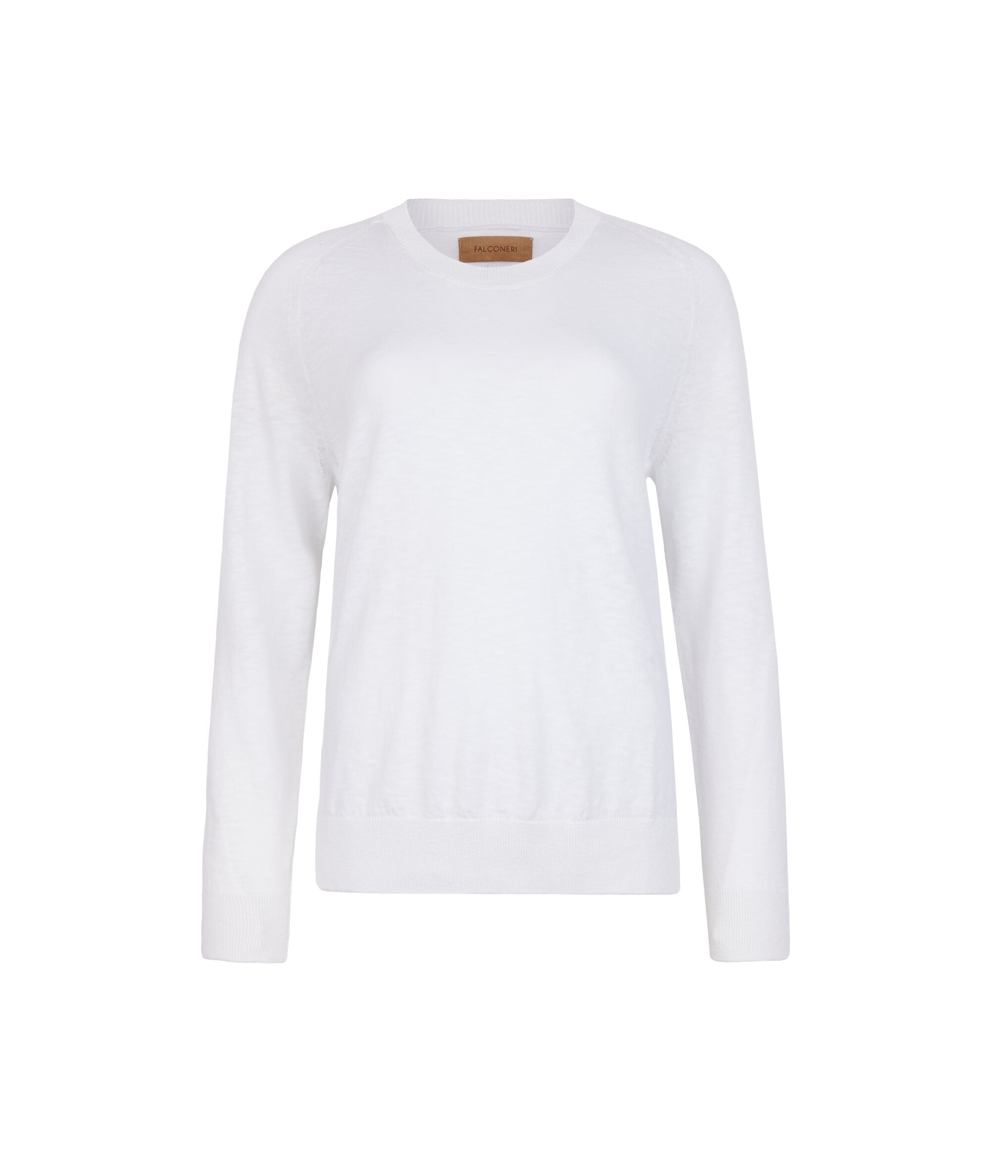 Long Sleeve Crew Neck Twist Sweater