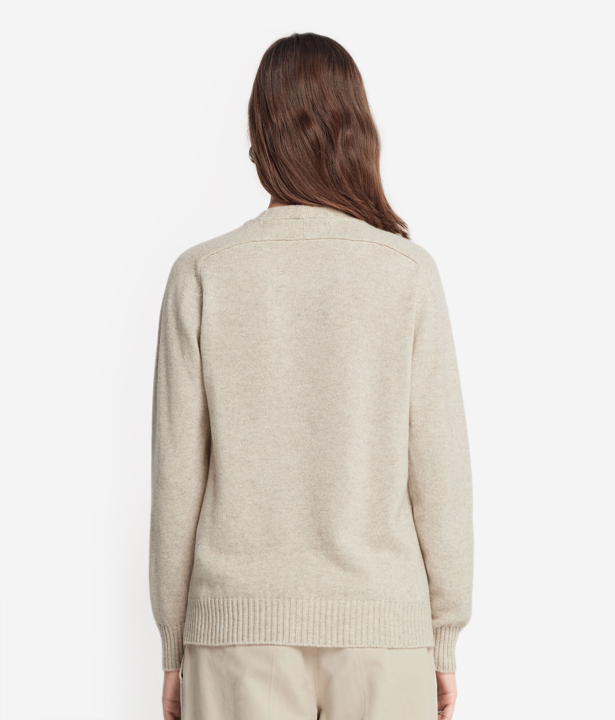 Ultrasoft Cashmere Crewneck Sweater with Set-in Sleeves