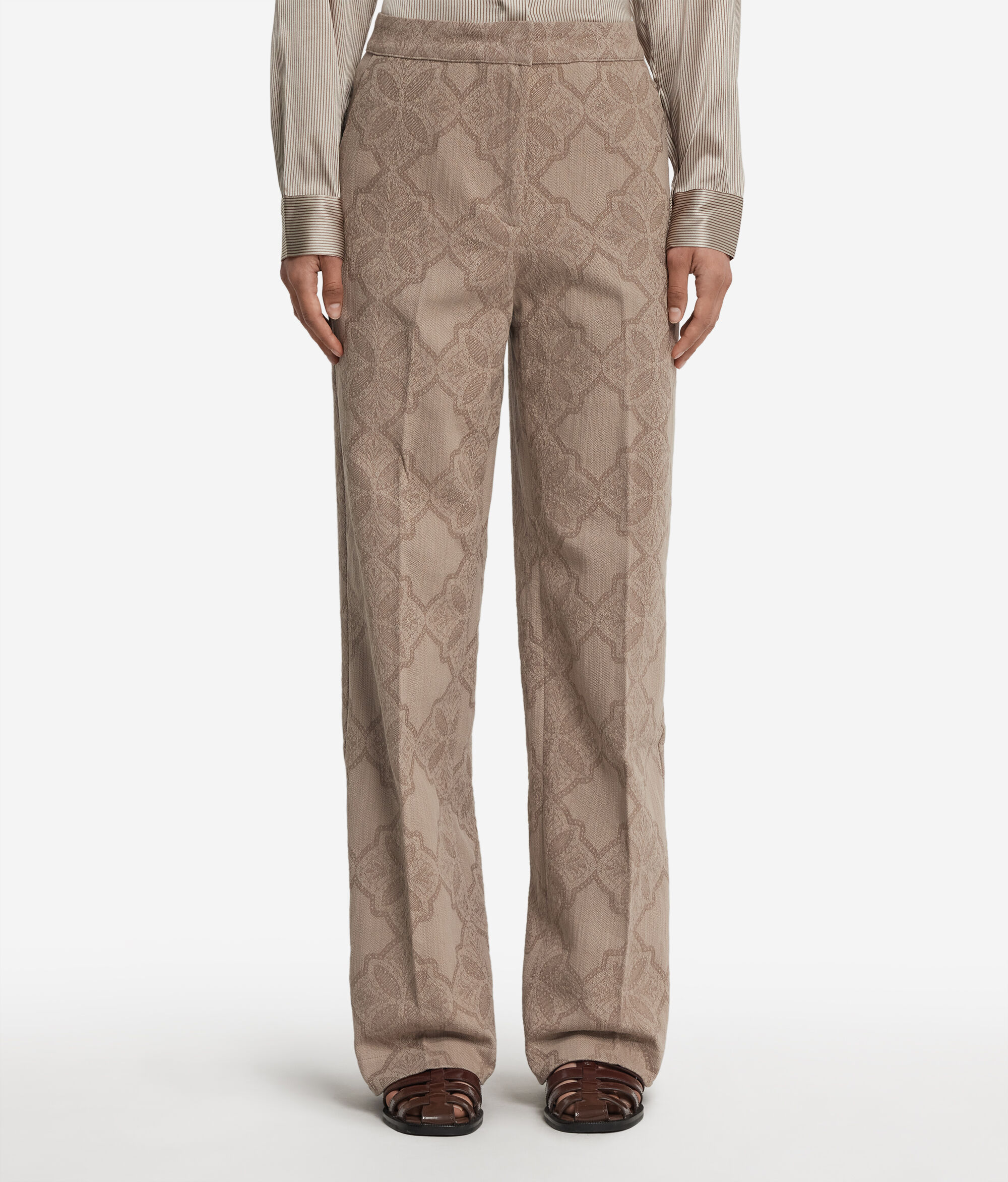 Pantalon en jacquard