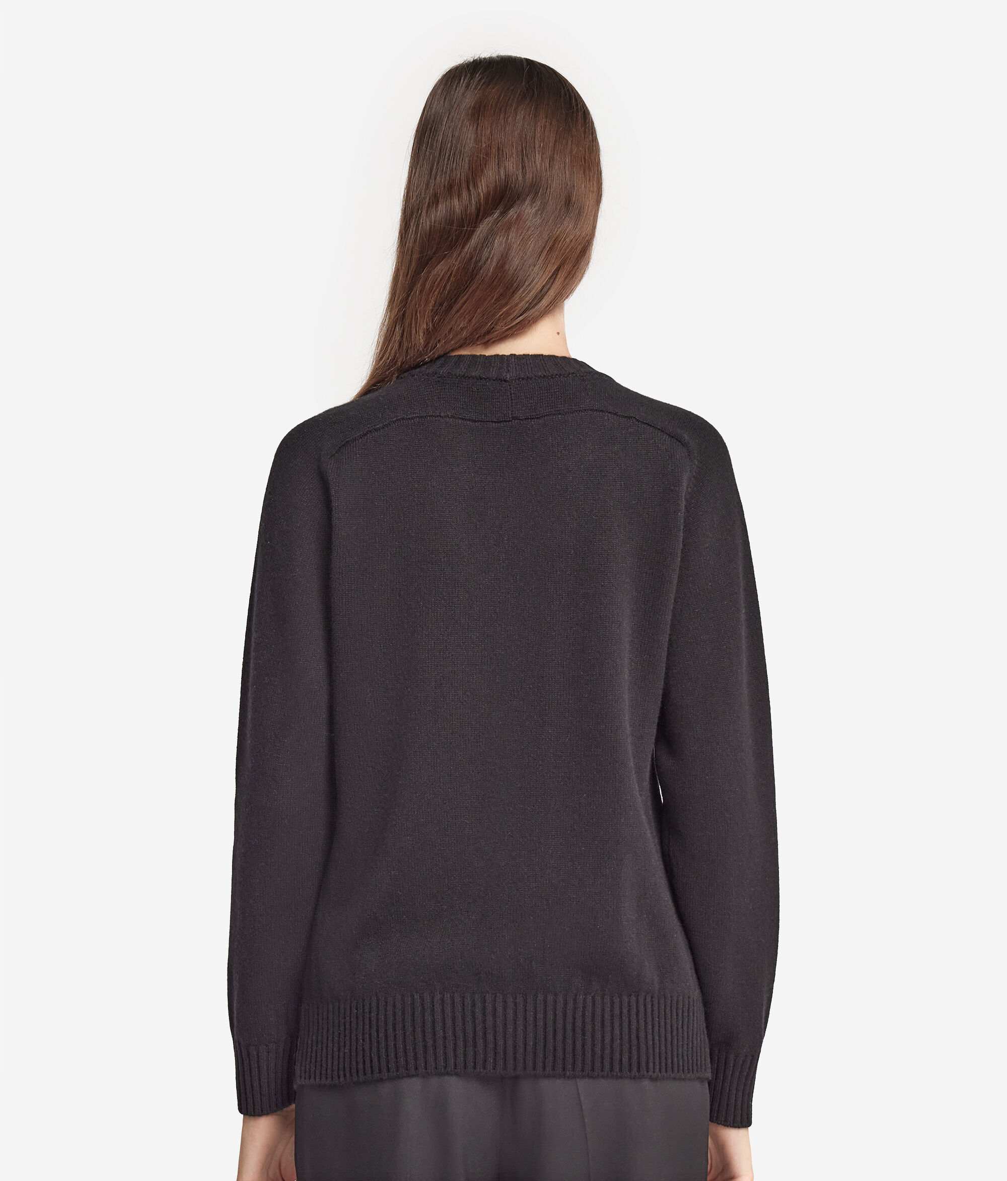 Ultrasoft Cashmere Crewneck Sweater with Set-in Sleeves