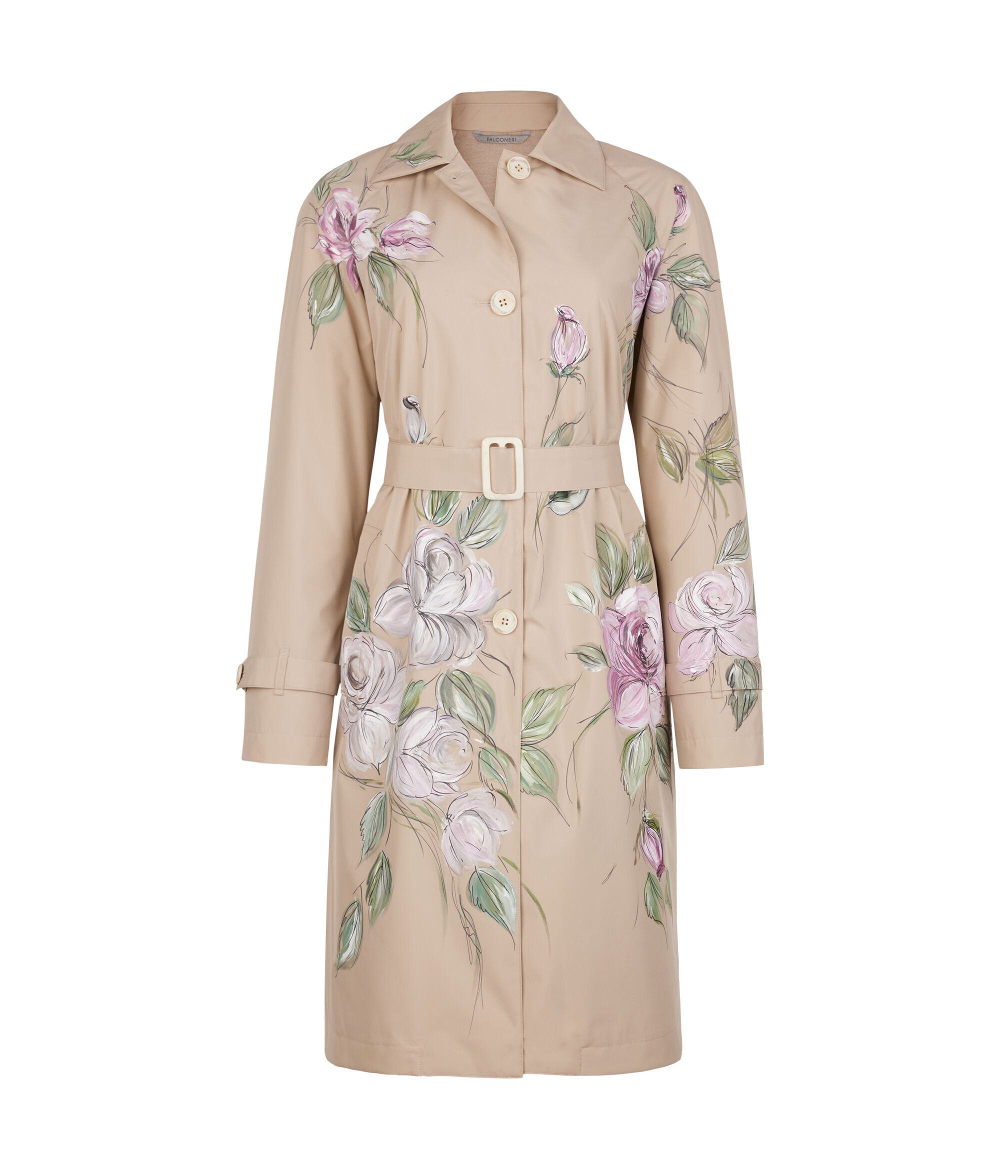 Trench Tecnico Lungo Colore ROSE CORDA