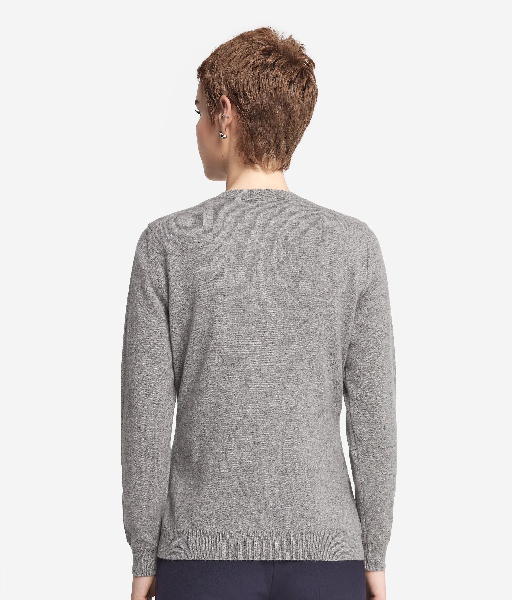 Ultrasoft Cashmere Round-Neck Cardigan