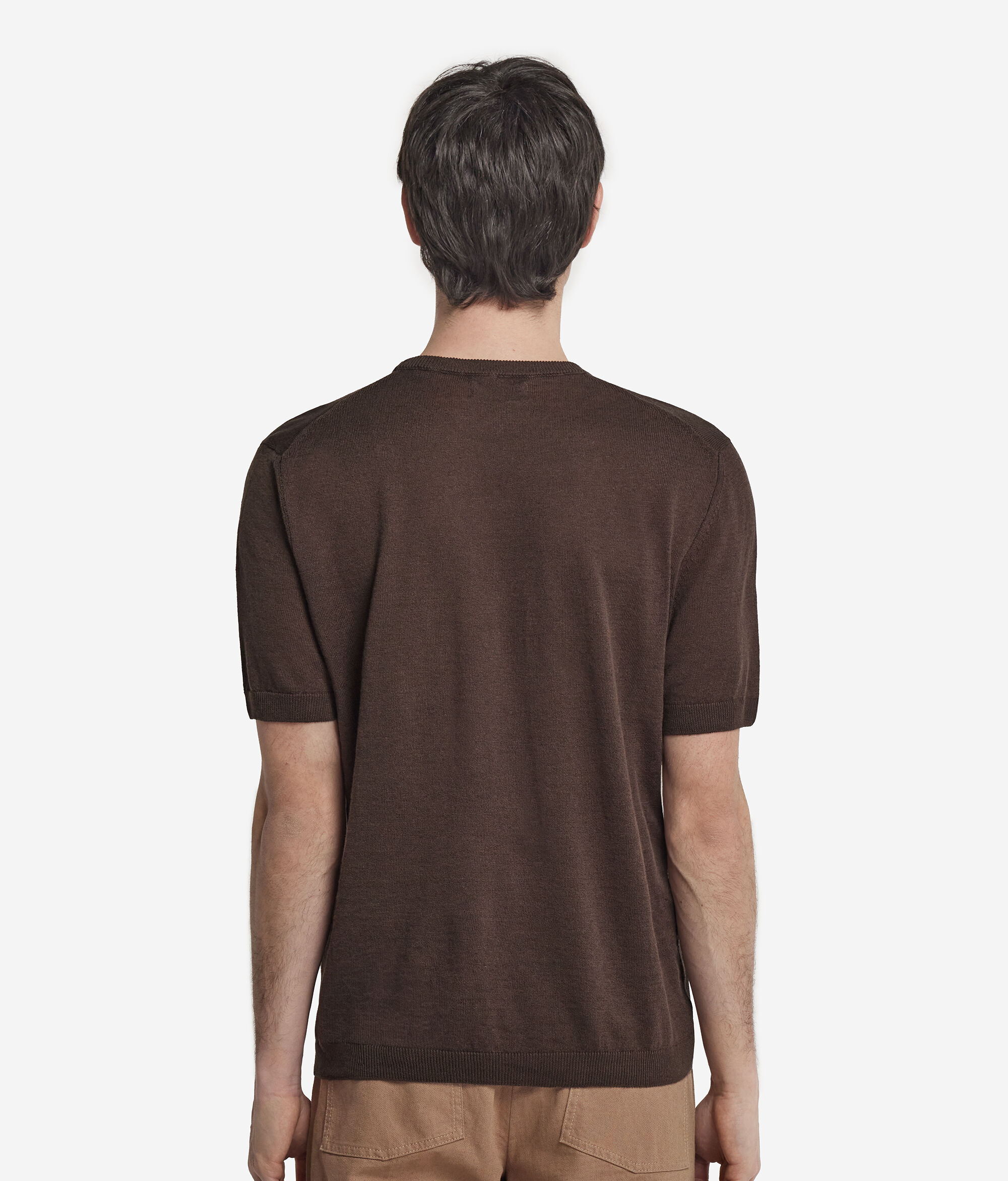 T-shirt από Λινό και Βαμβάκι