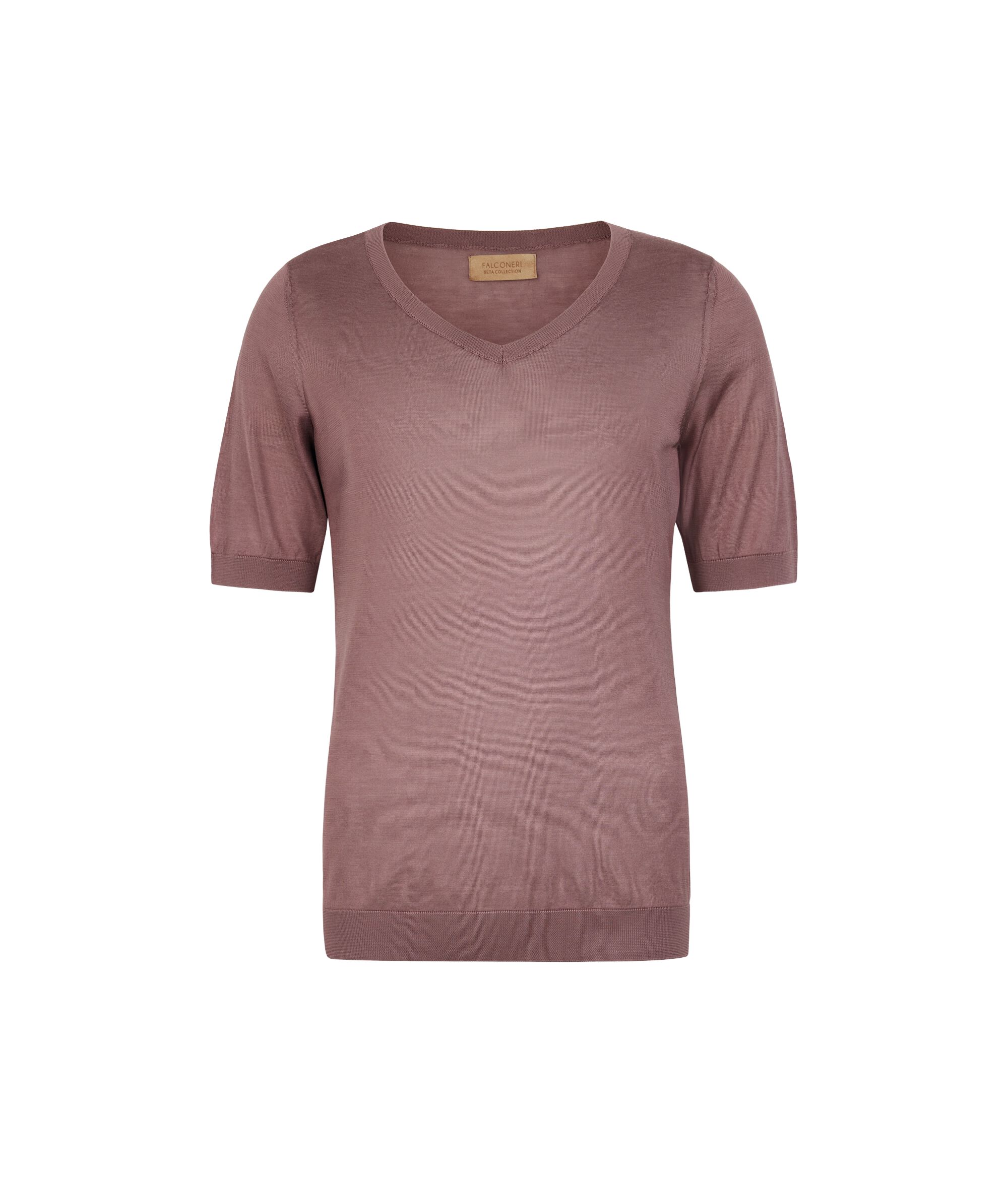 Silk V-neck T-shirt