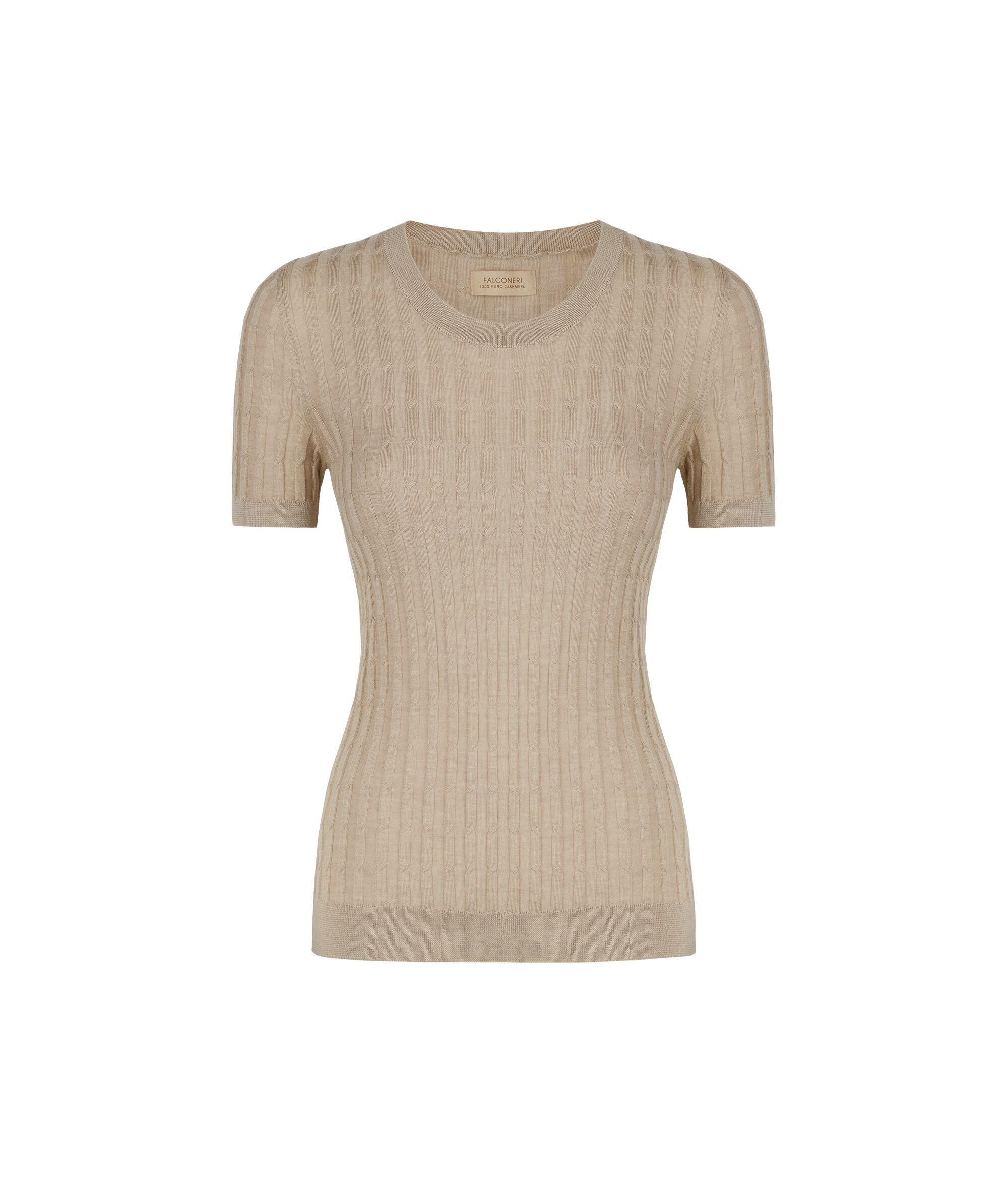 Ultrafine Cashmere Cable Pattern Jumper