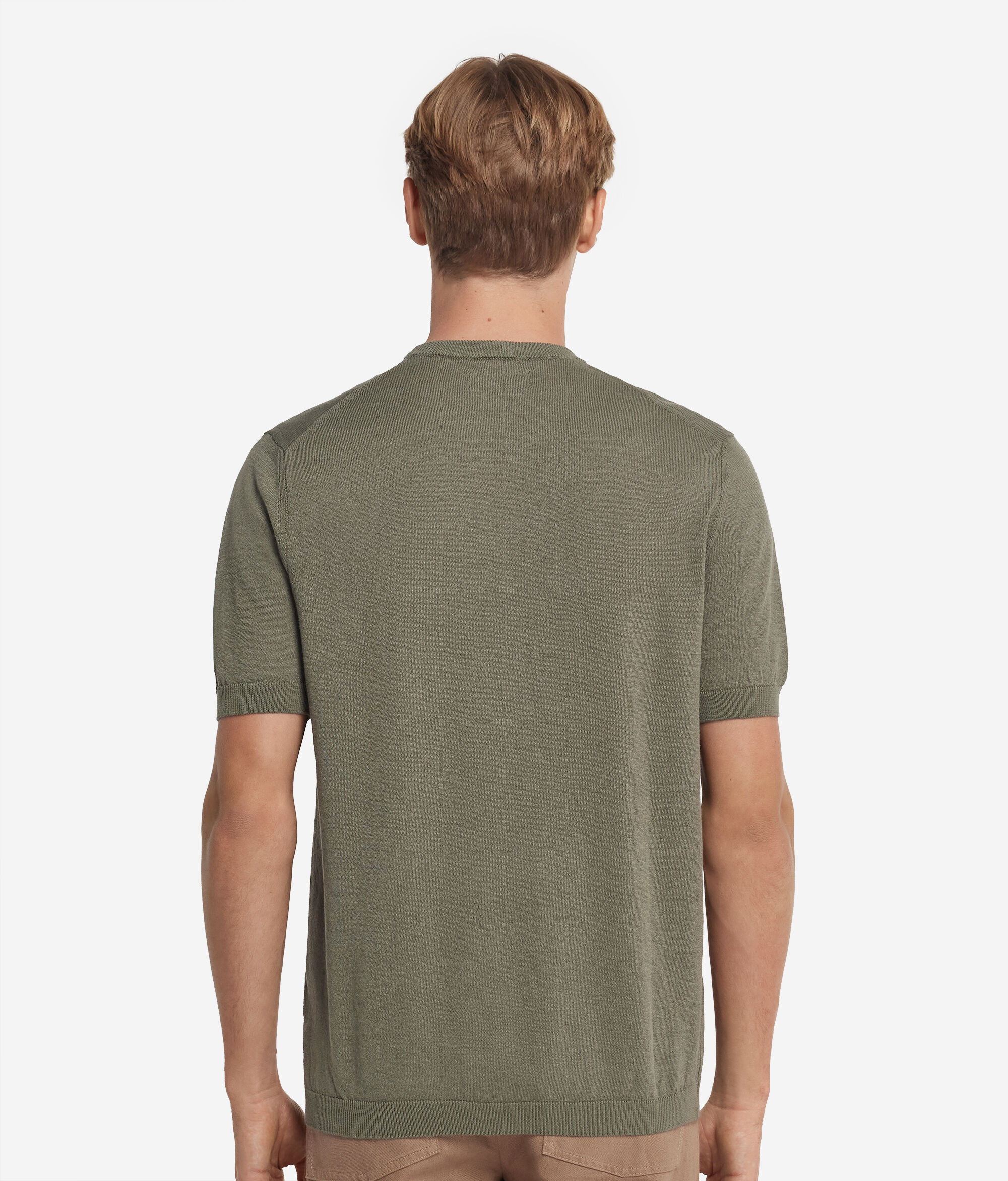 T-shirt από Λινό και Βαμβάκι