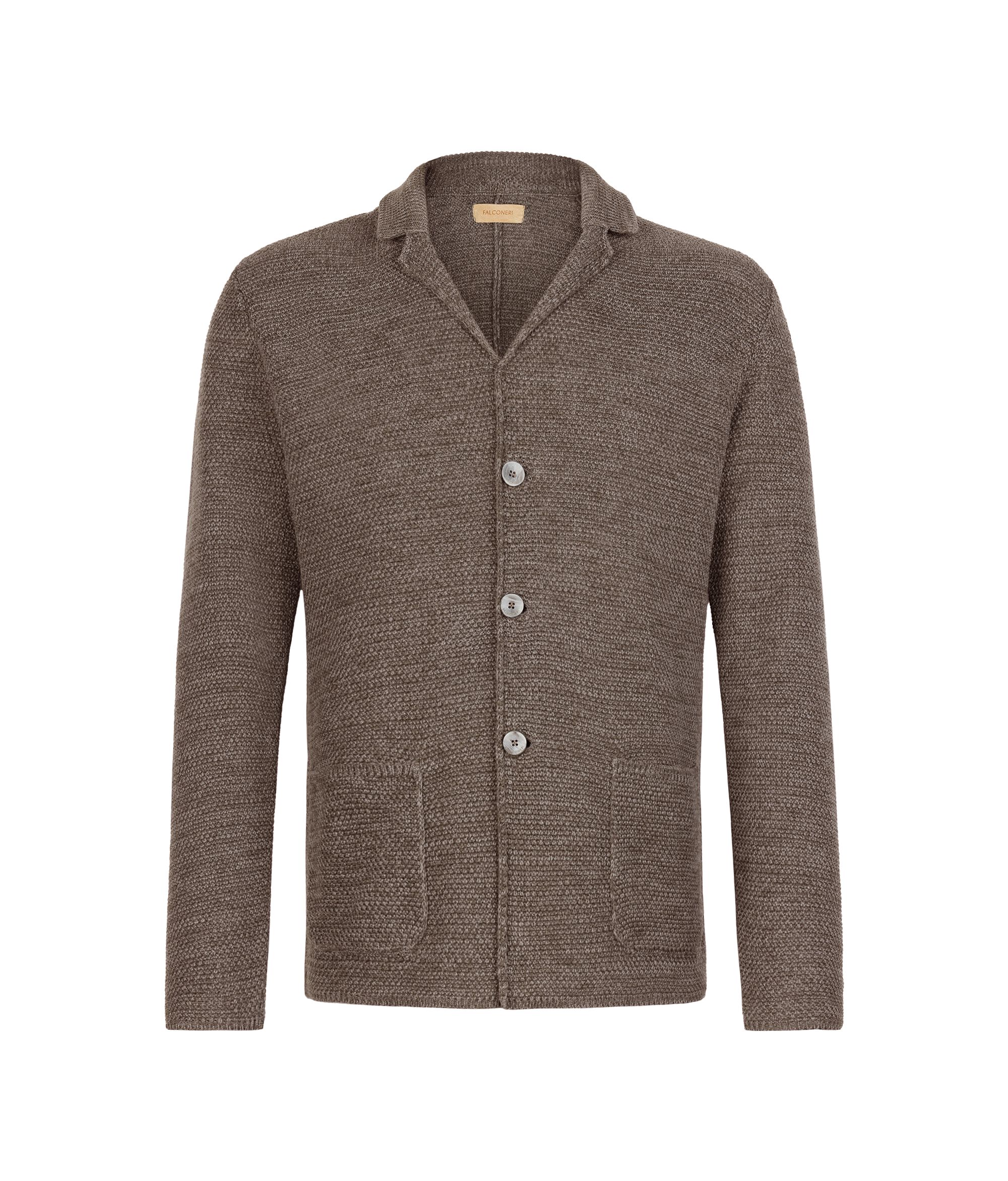 Chaqueta en punto nudo