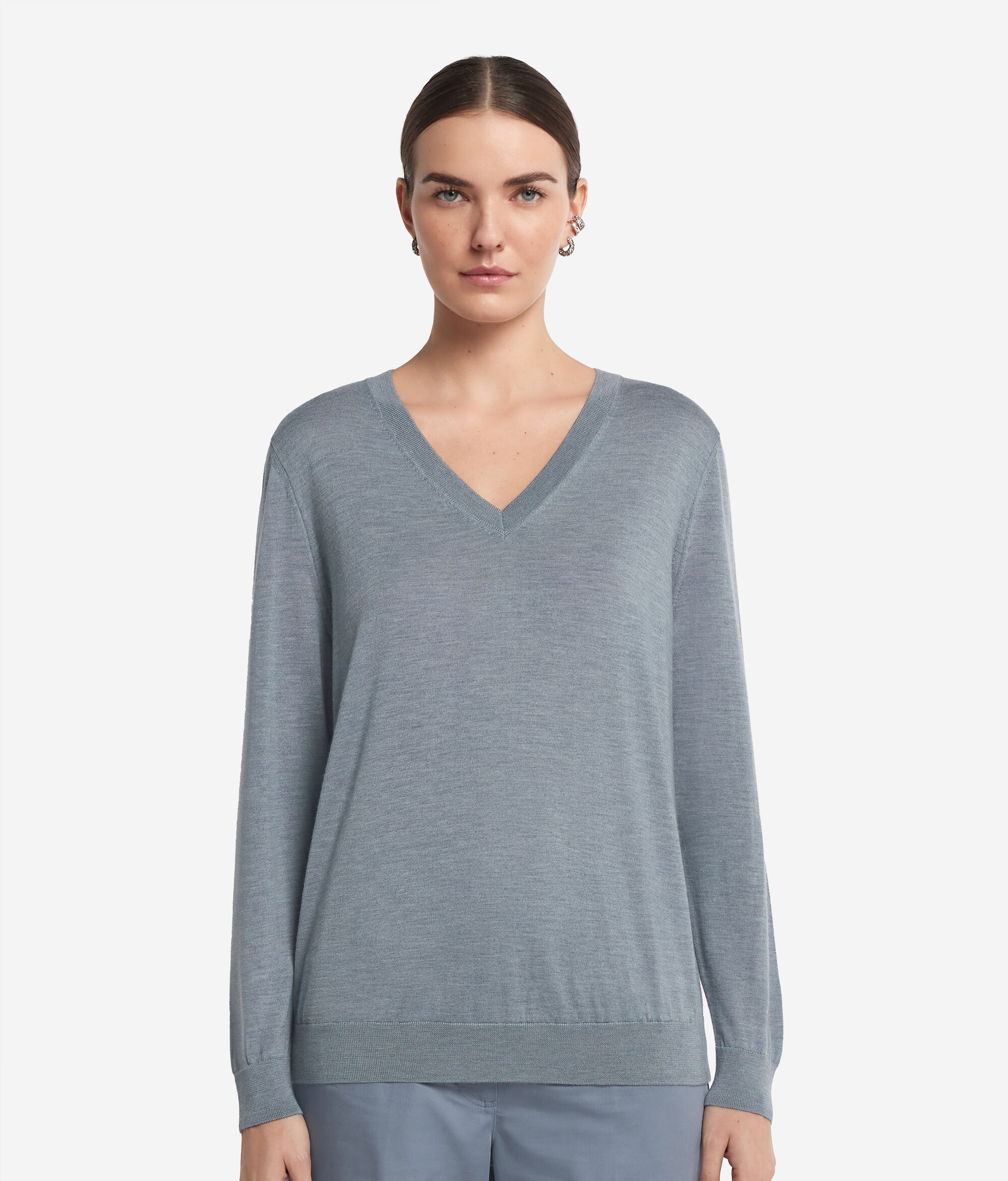 Ultrafine Cashmere V-Neck Jumper