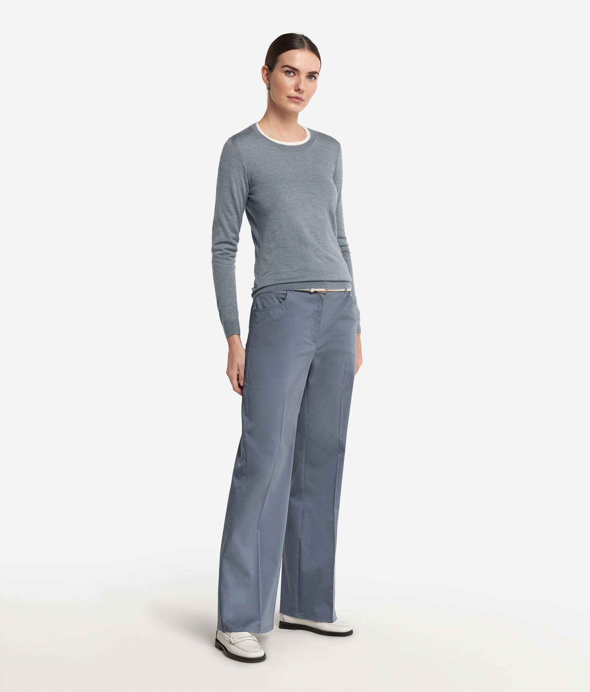 Round-Neck Ultrafine Cashmere Jumper