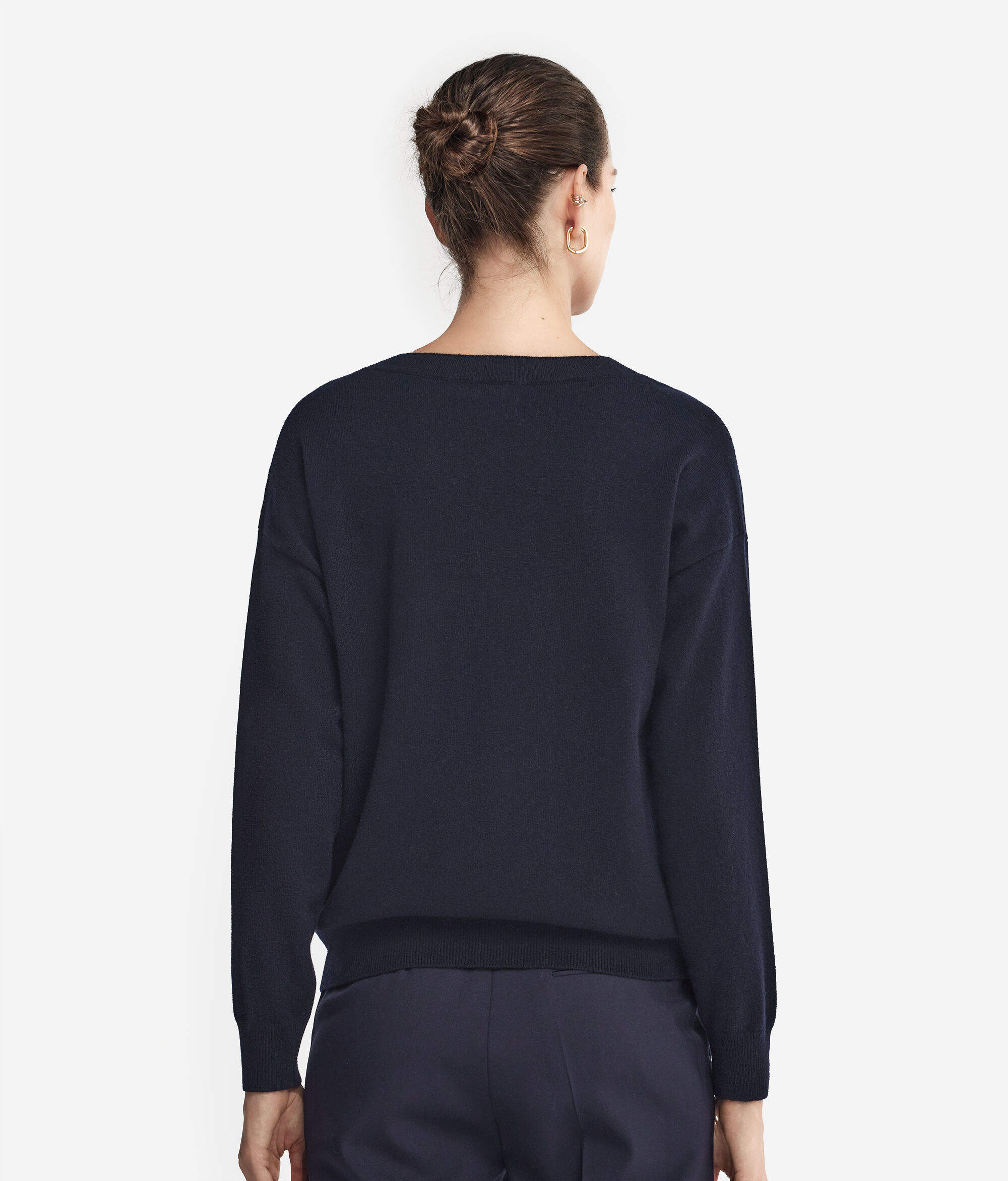 Μπλούζα από Ultrasoft Cashmere με Λαιμόκοψη V