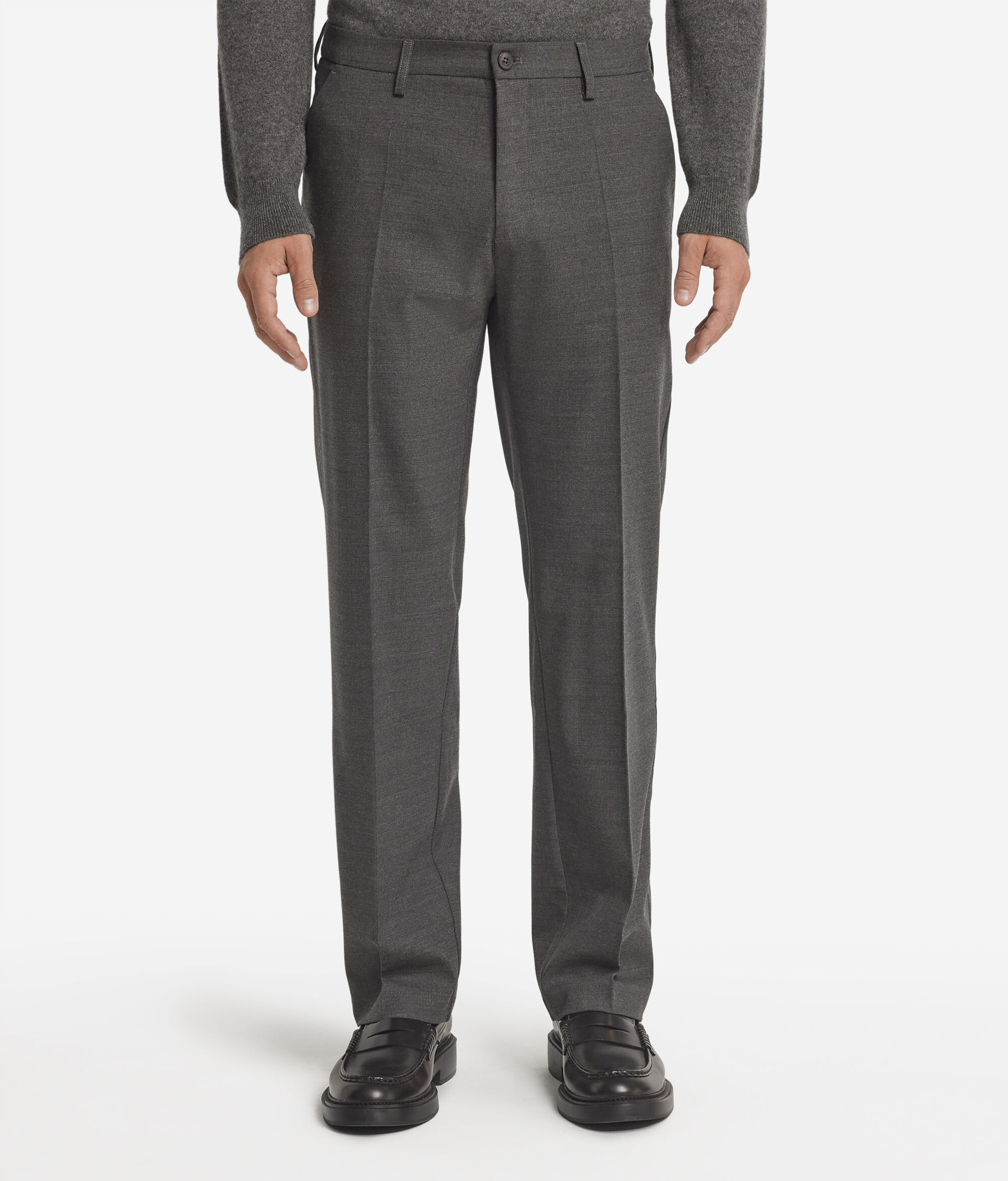Wool chino trousers