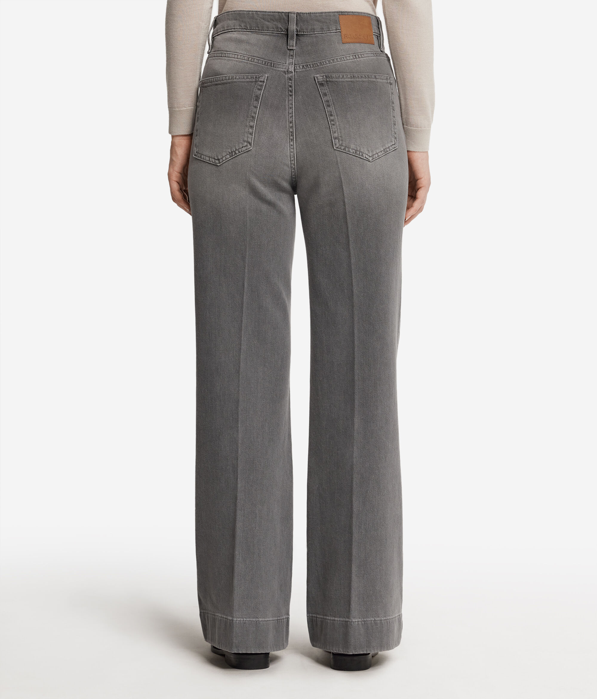 Cashmere Denim Flared Pants