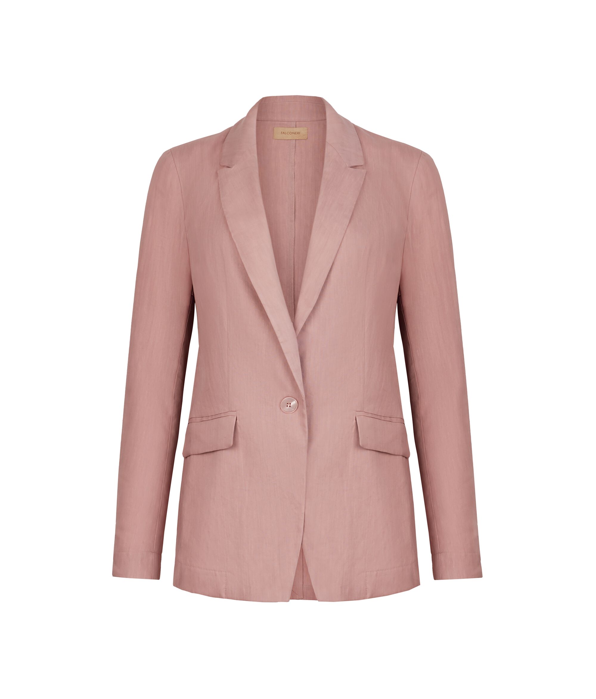 Linen Viscose Single-Breasted Jacket