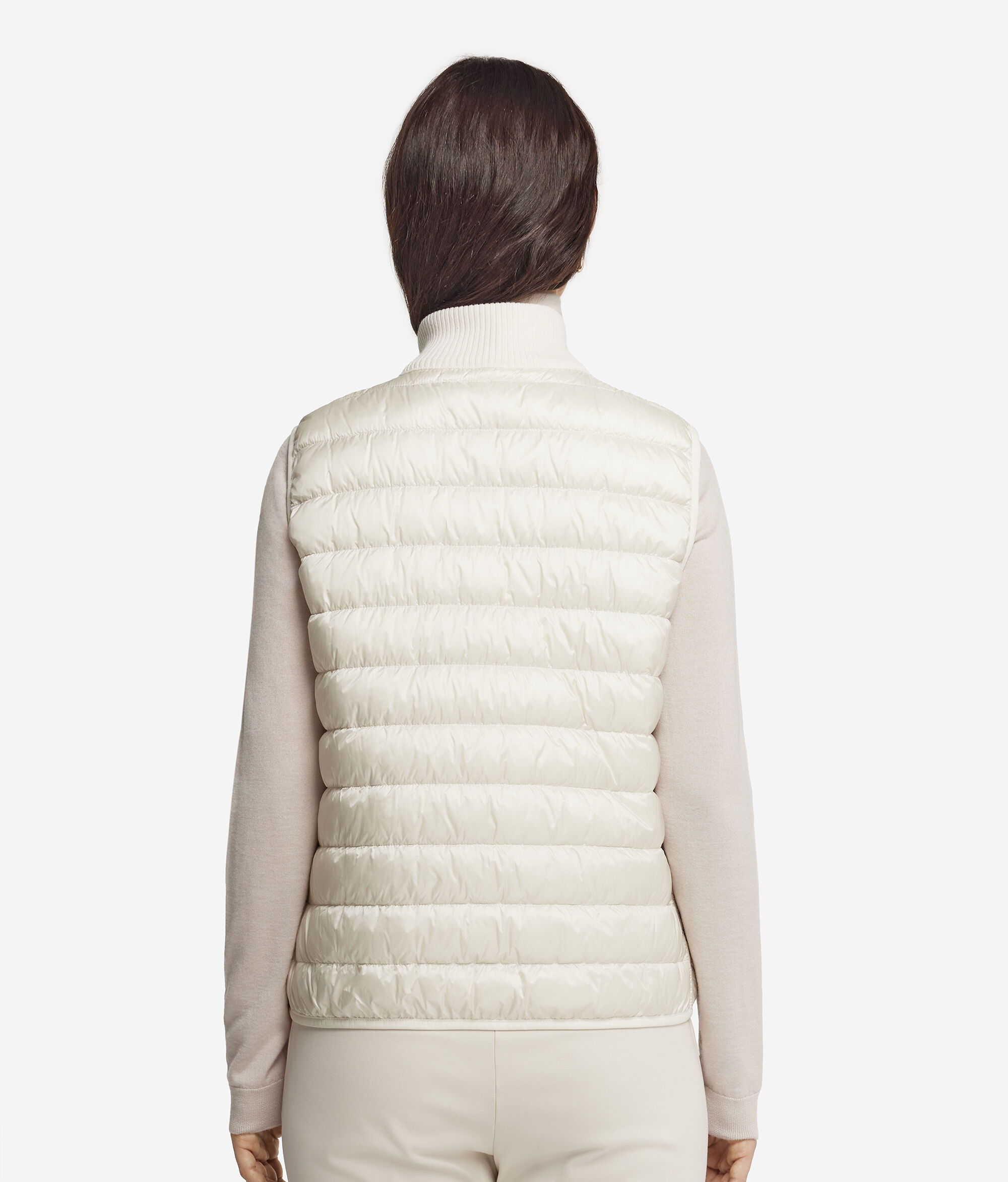 Armilla de plomes de cashmere reversible