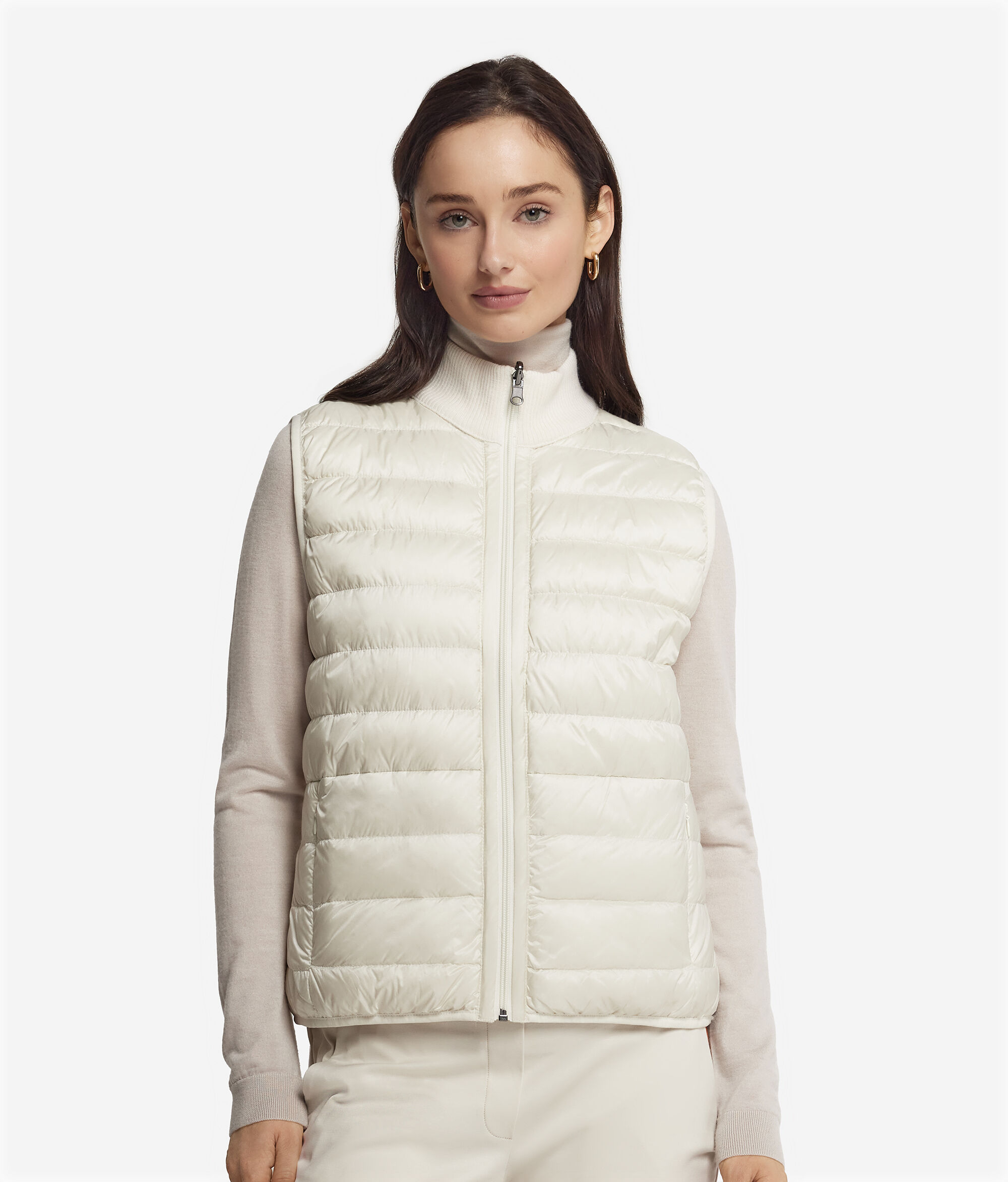 Armilla de plomes de cashmere reversible