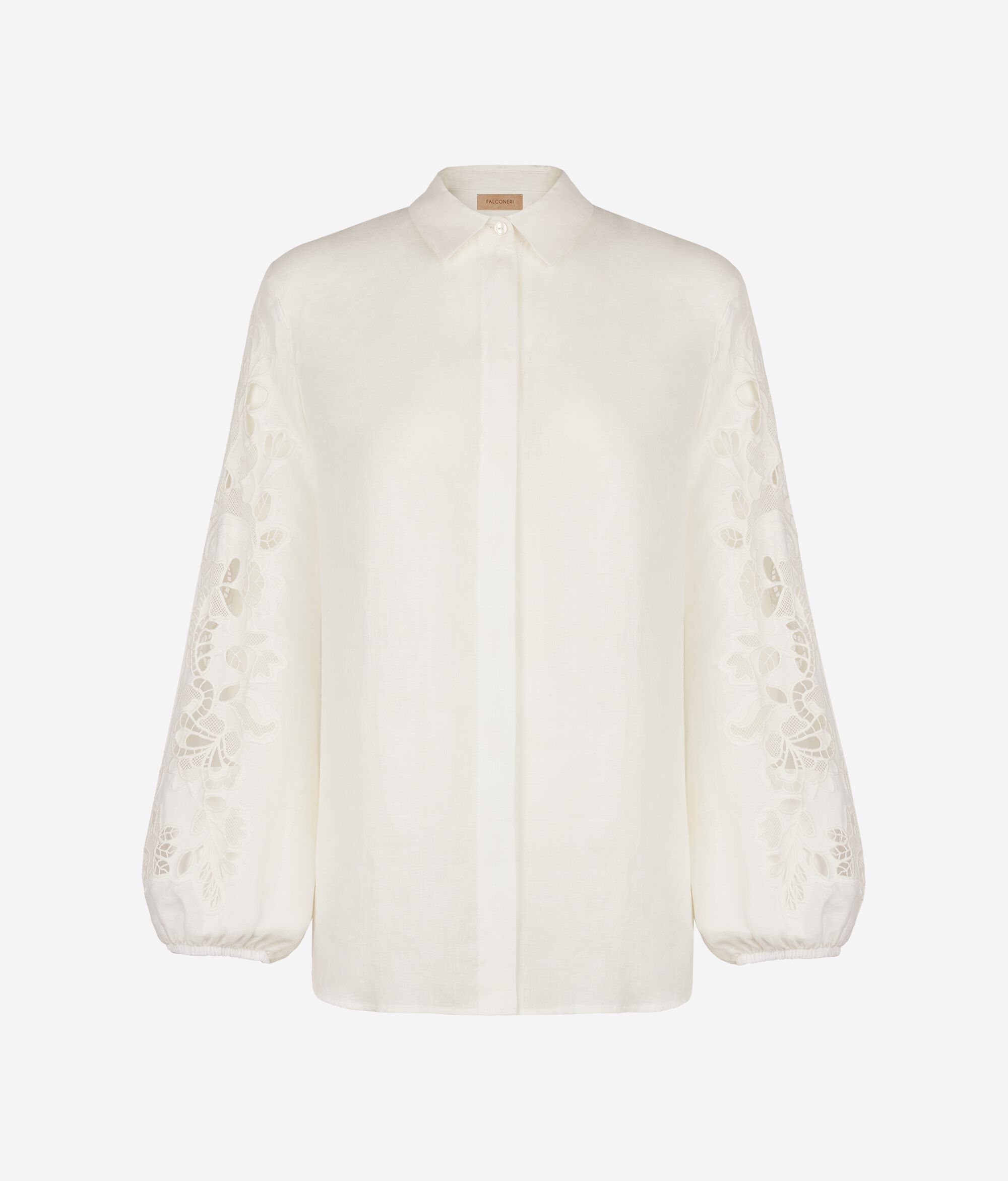 Embroidered linen shirt