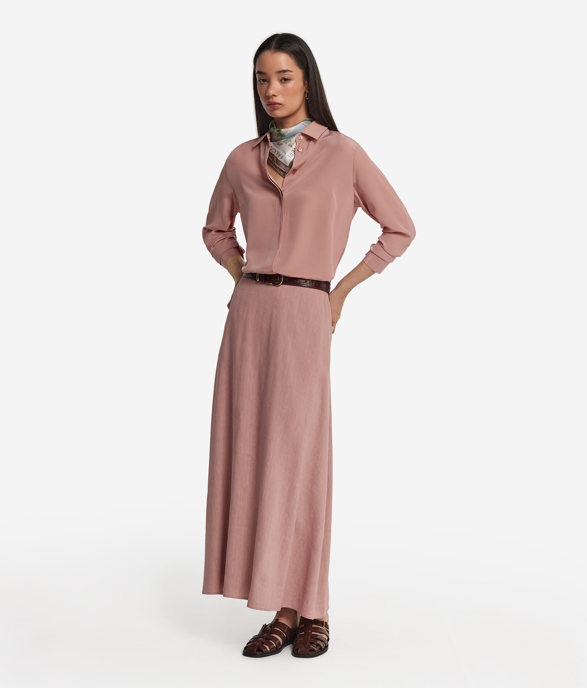Linen Viscose Skirt