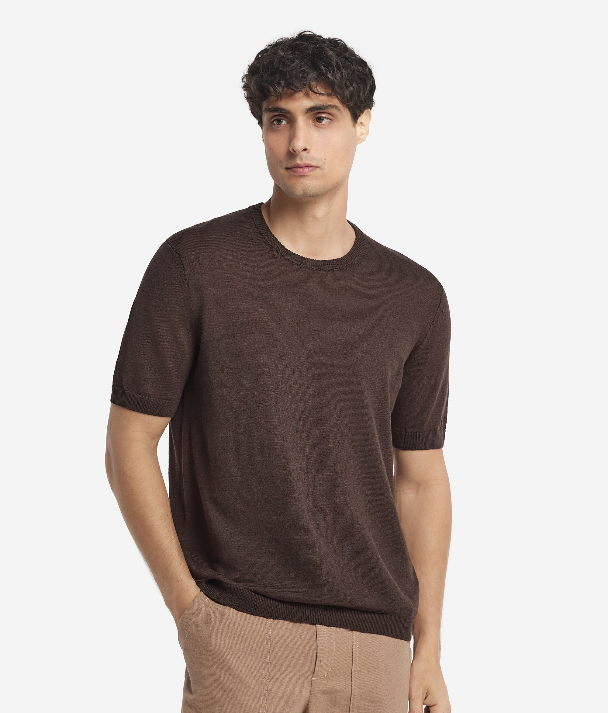 Camiseta de Lino y Algodón