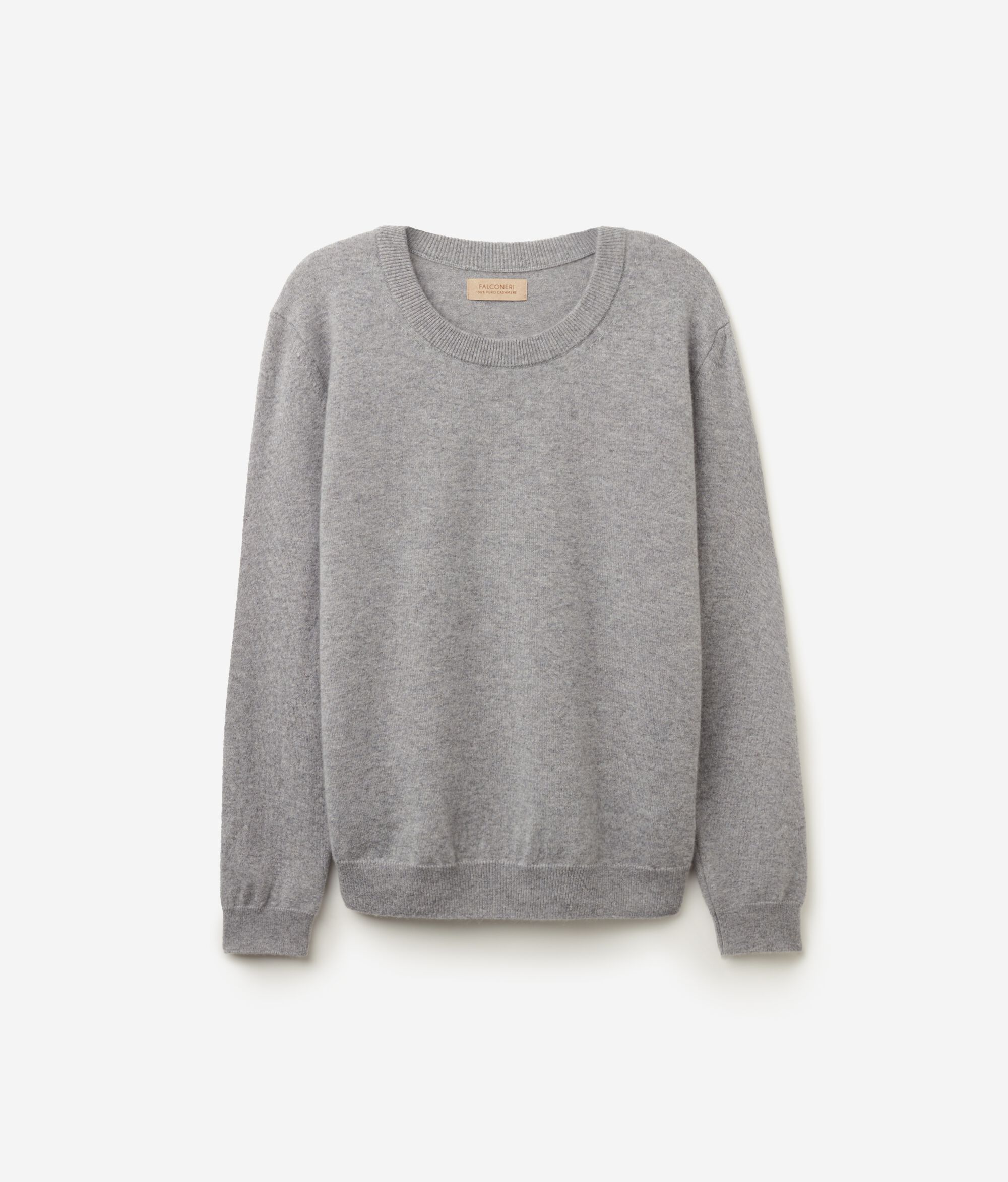 Long-Sleeved Ultrasoft Cashmere Round-Neck Jumper