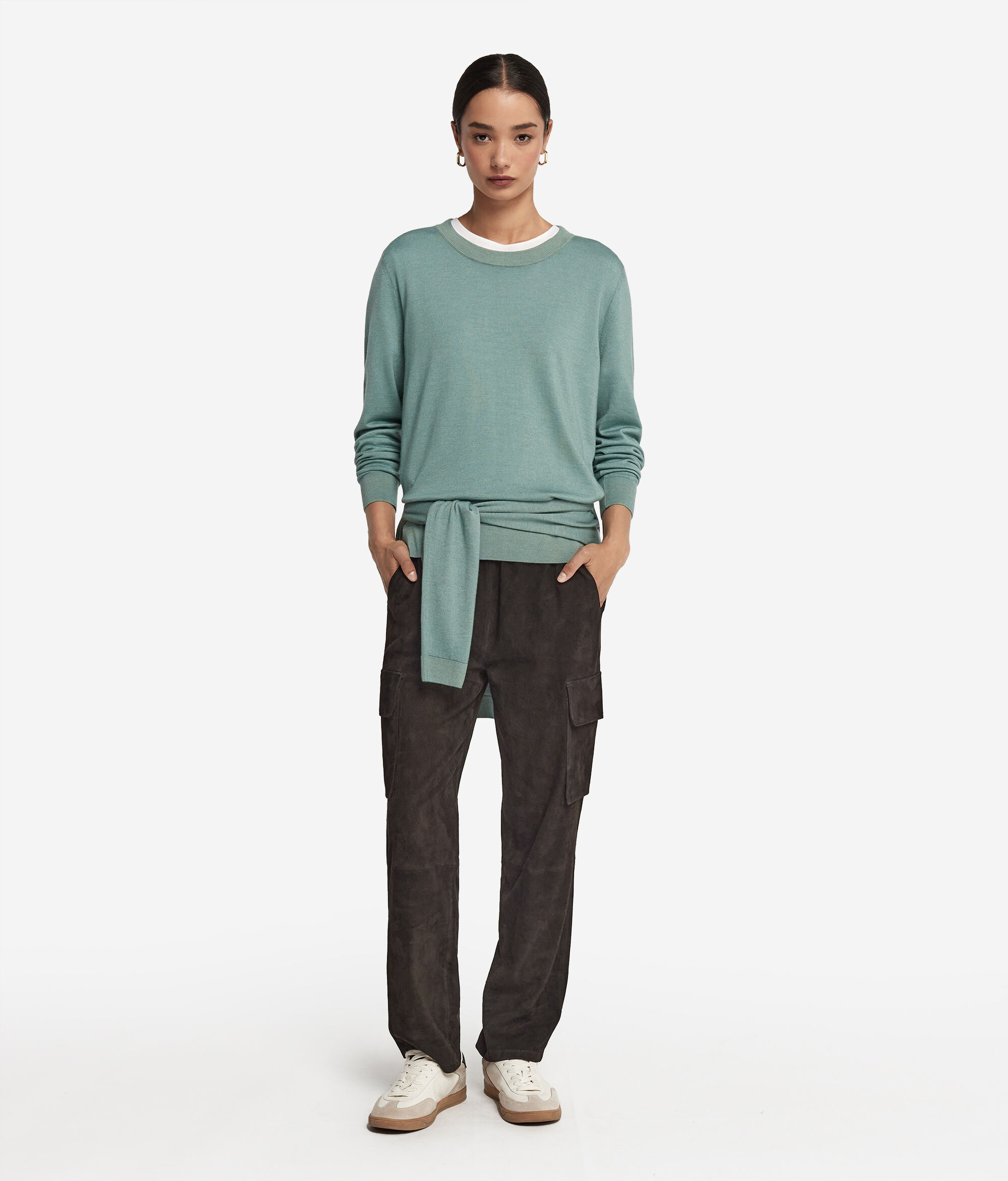 Ultrafine Cashmere Bisiklet Yaka Kazak