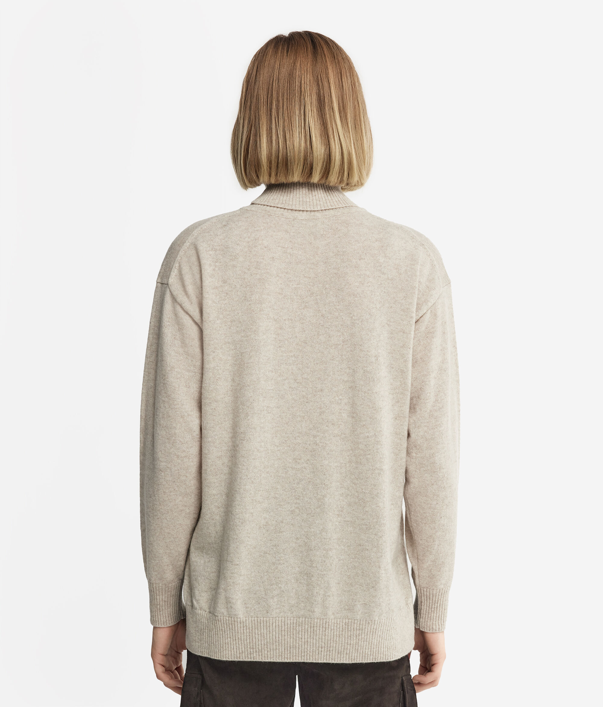 Ultrasoft Cashmere Turtleneck with Slits