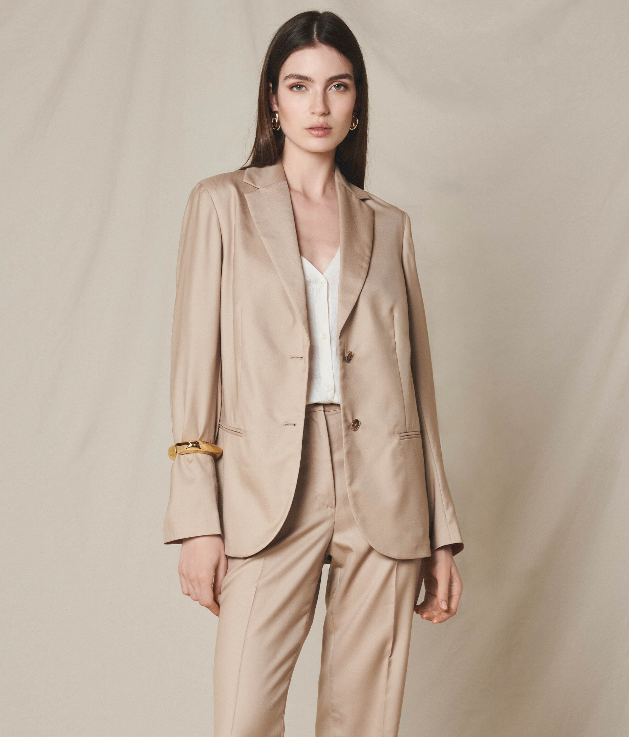 Chaqueta de cashmere y seda