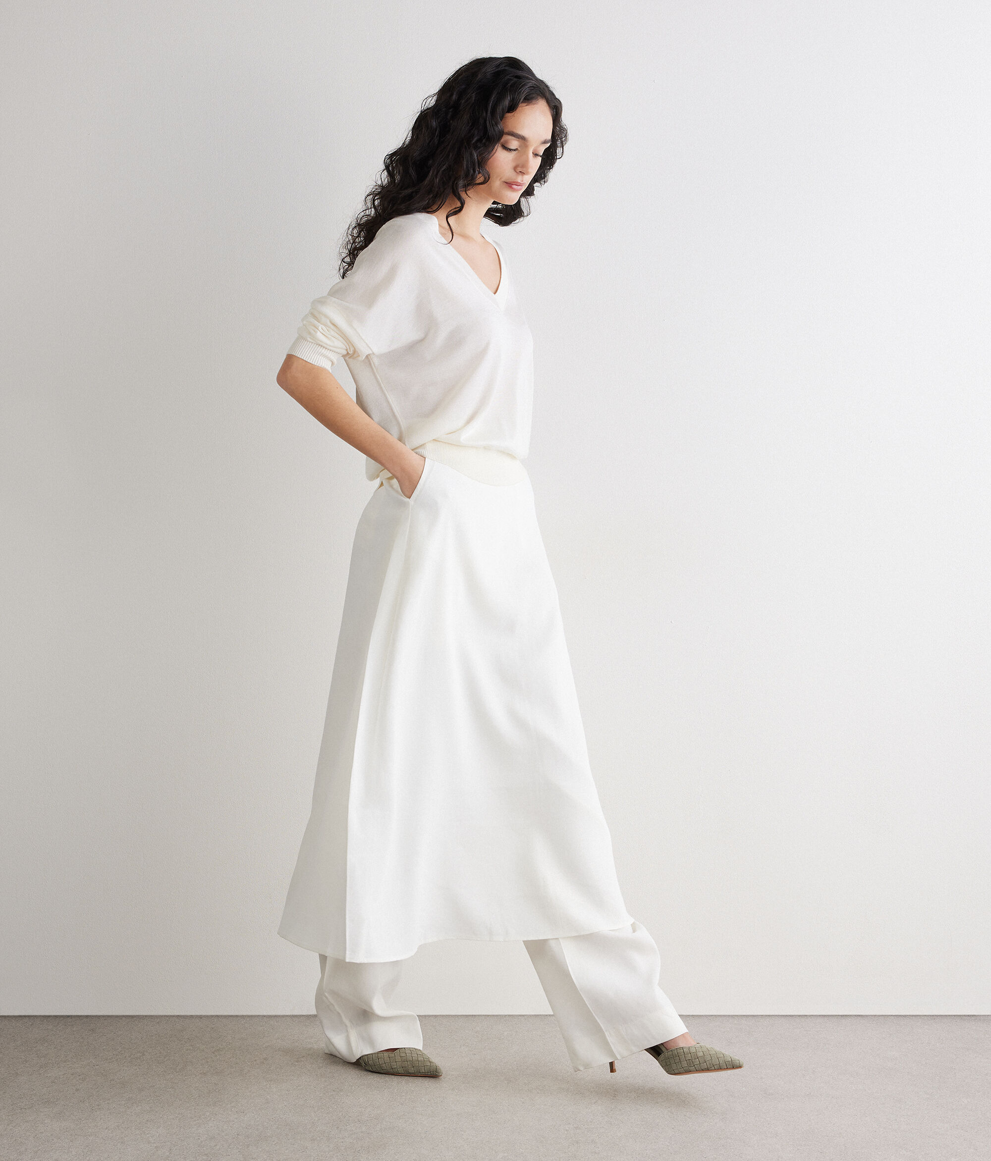 Jersey doble escote en V Silkfine Cashmere