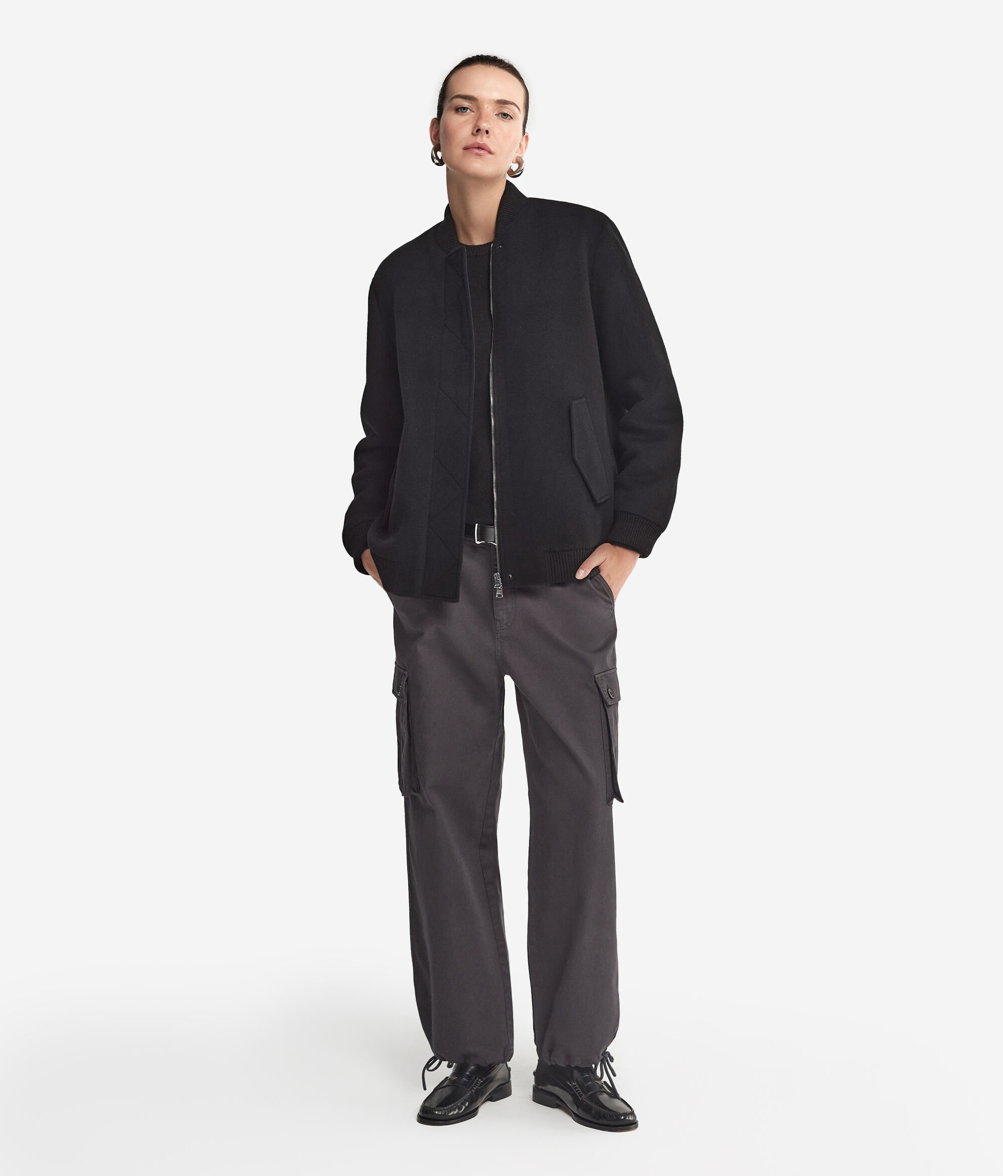 Cashmere Bomber Jacket