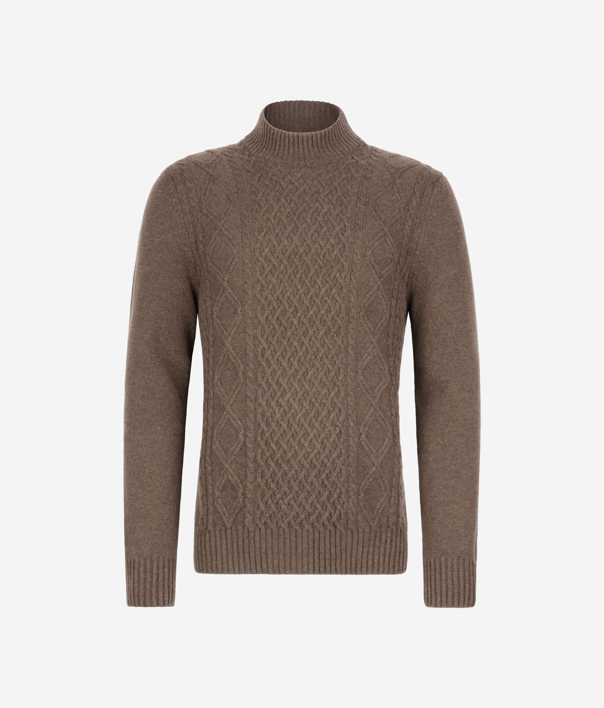 Dolcevita con motivo Fisherman in Cashmere Ultrasoft