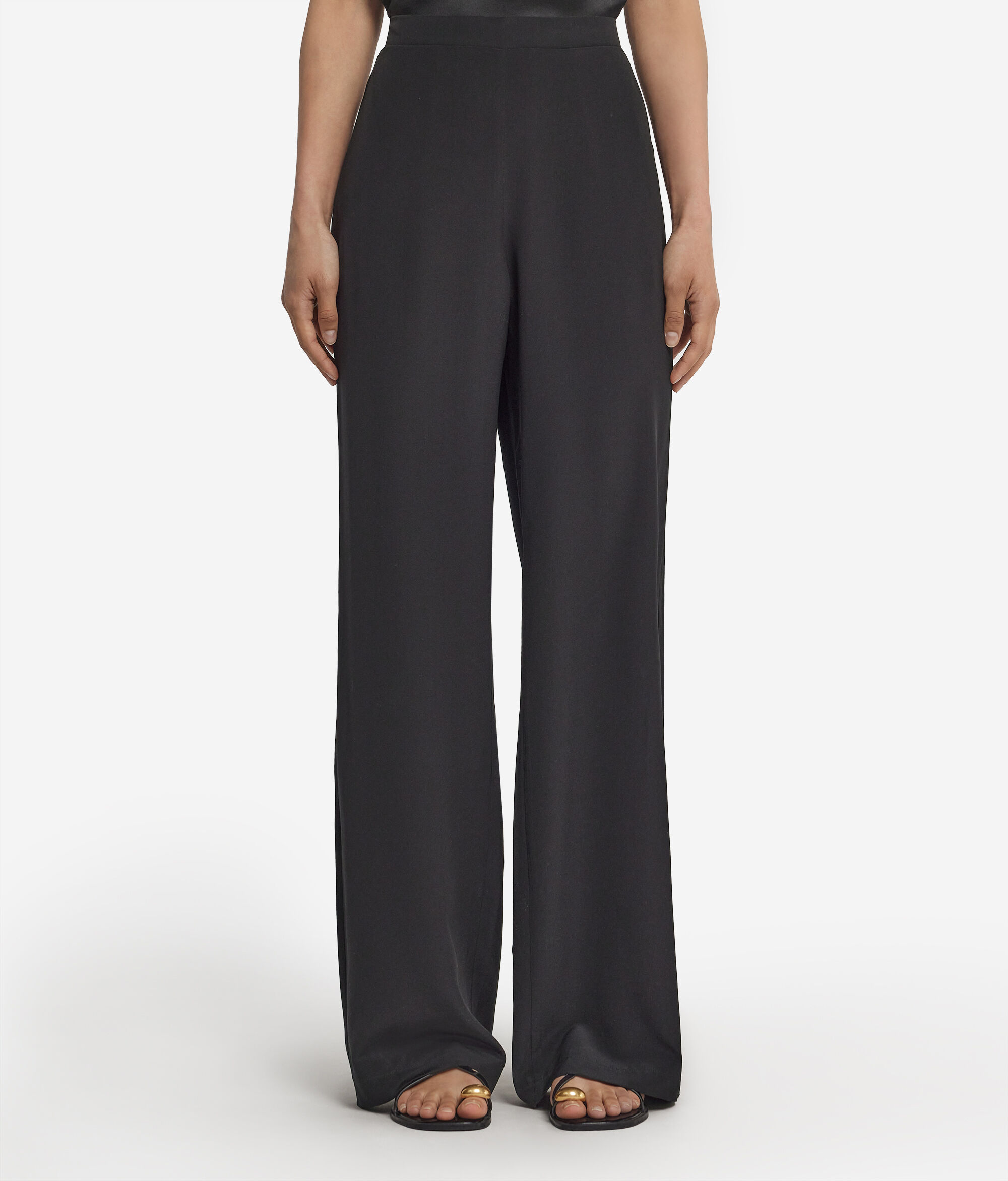 Pantalon ample en soie