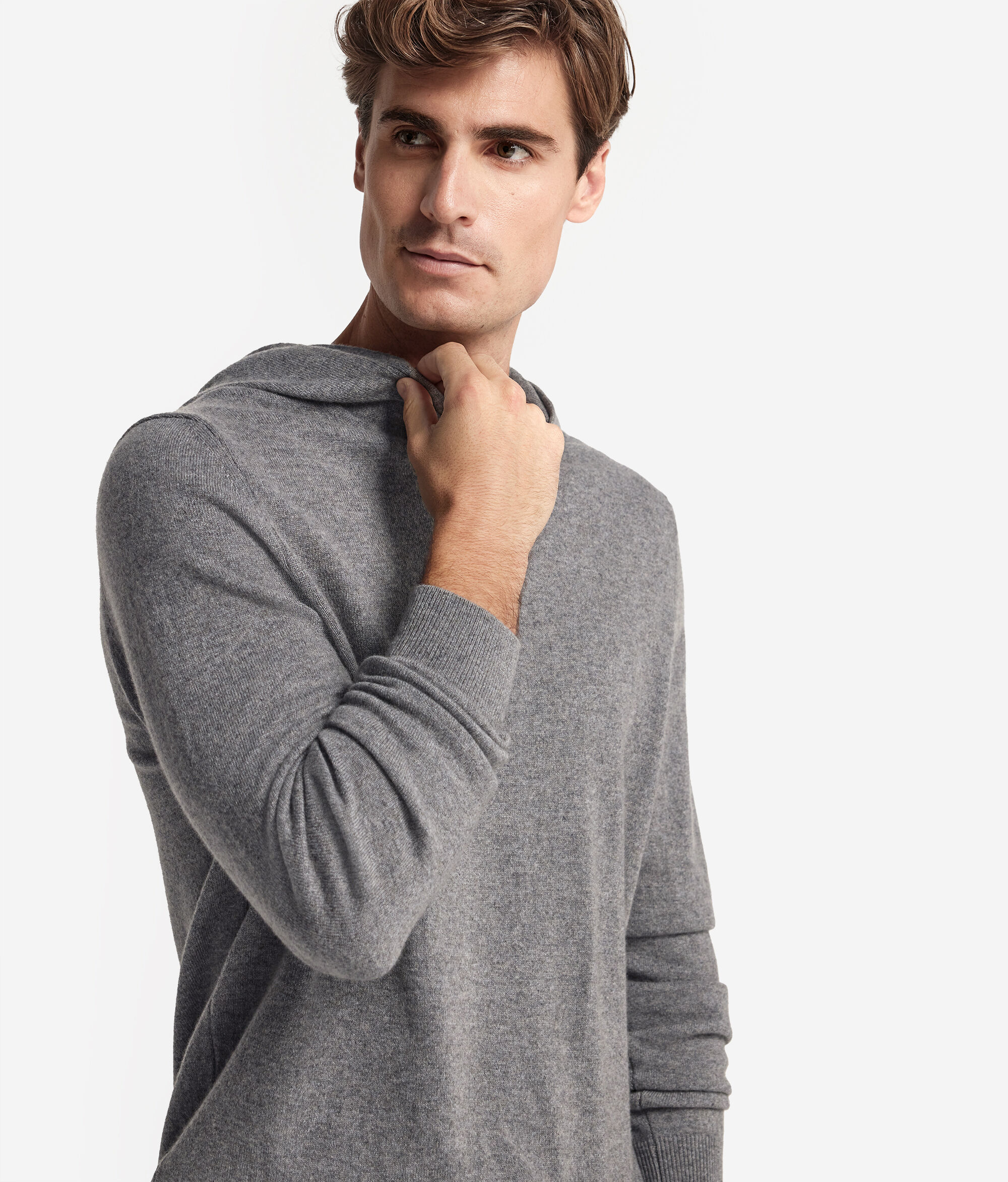 Sweatshirt à capuche homme en cachemire ultra-doux