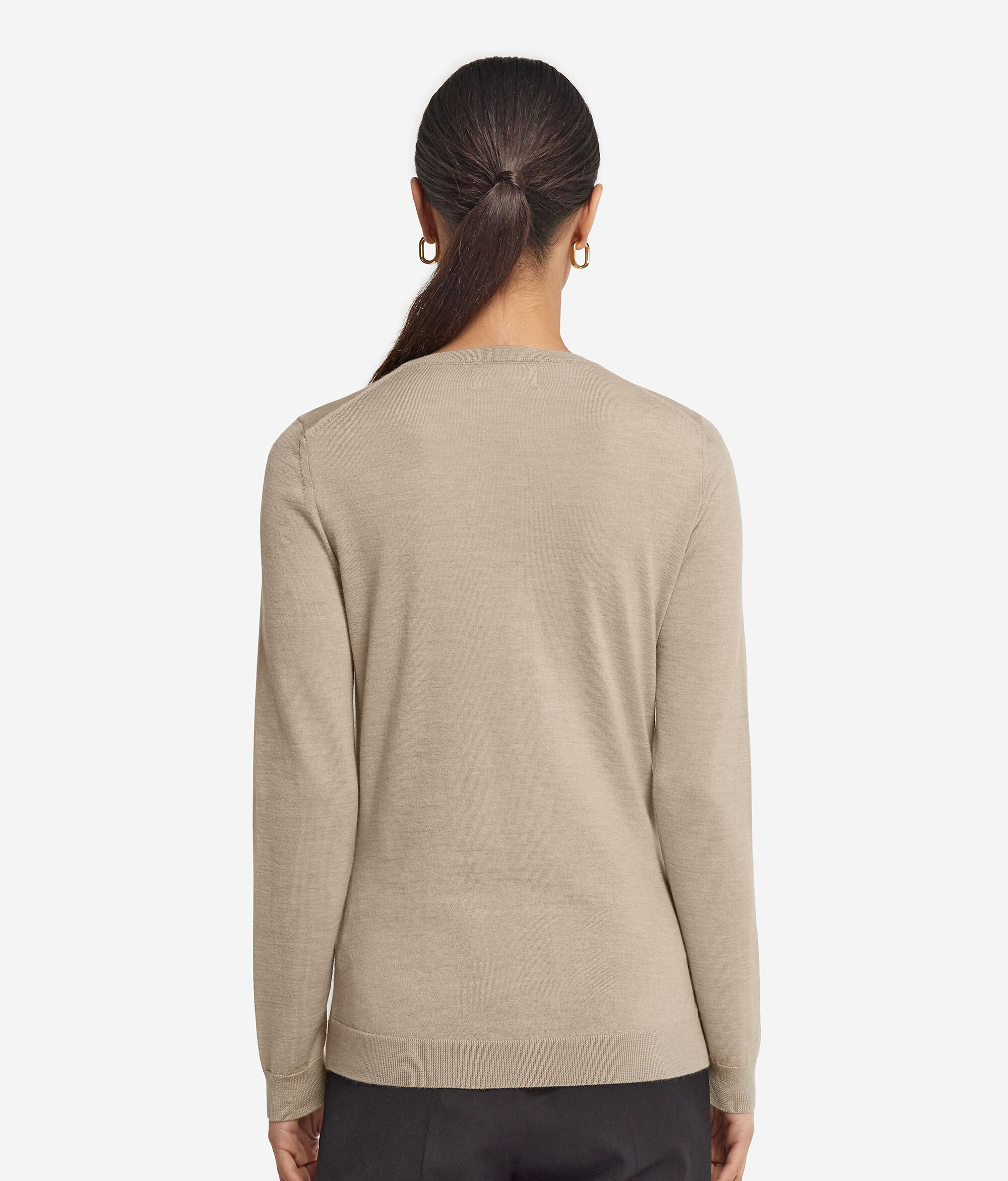 Round-Neck Ultrafine Cashmere Jumper