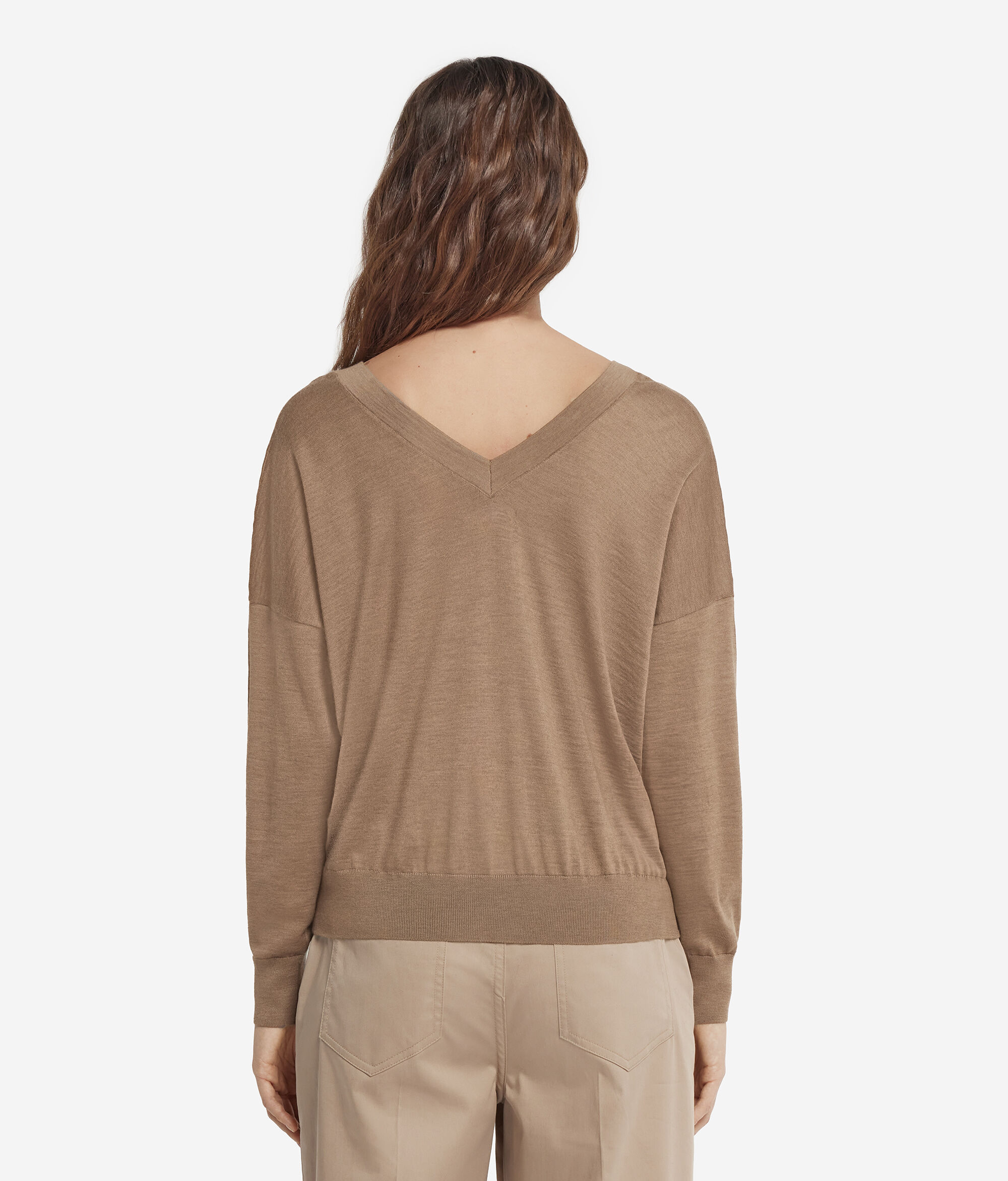 Pullover mit doppeltem V-Ausschnitt aus Kaschmir Ultrafine