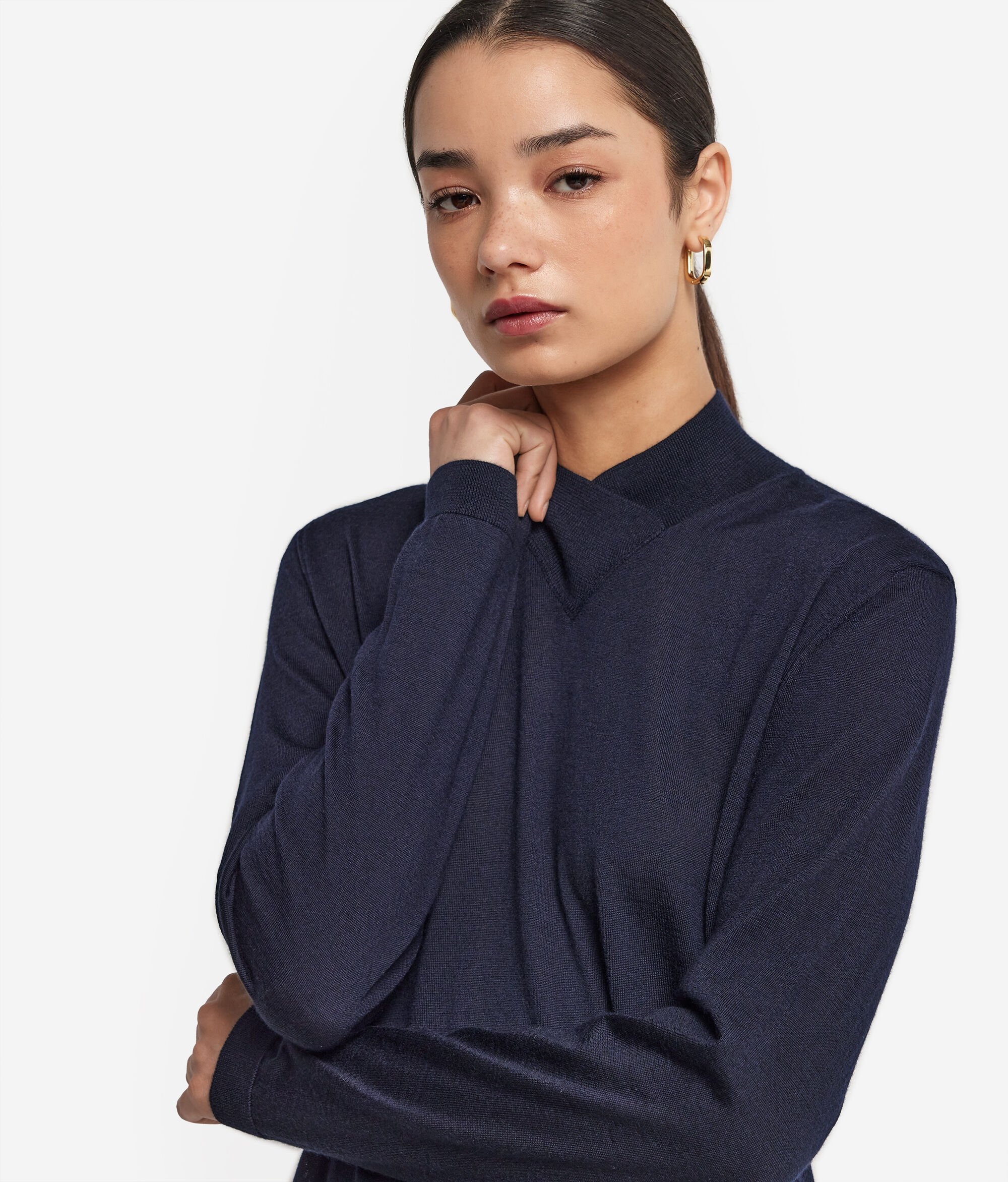 Turtleneck Jumper with Cashmere Finish