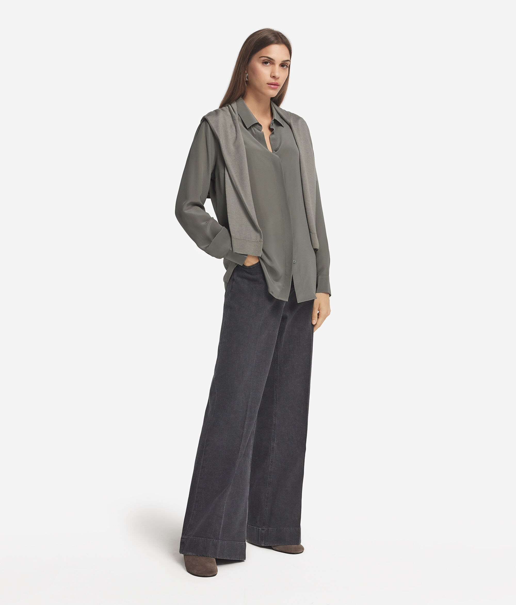 Silk Collared Shirt