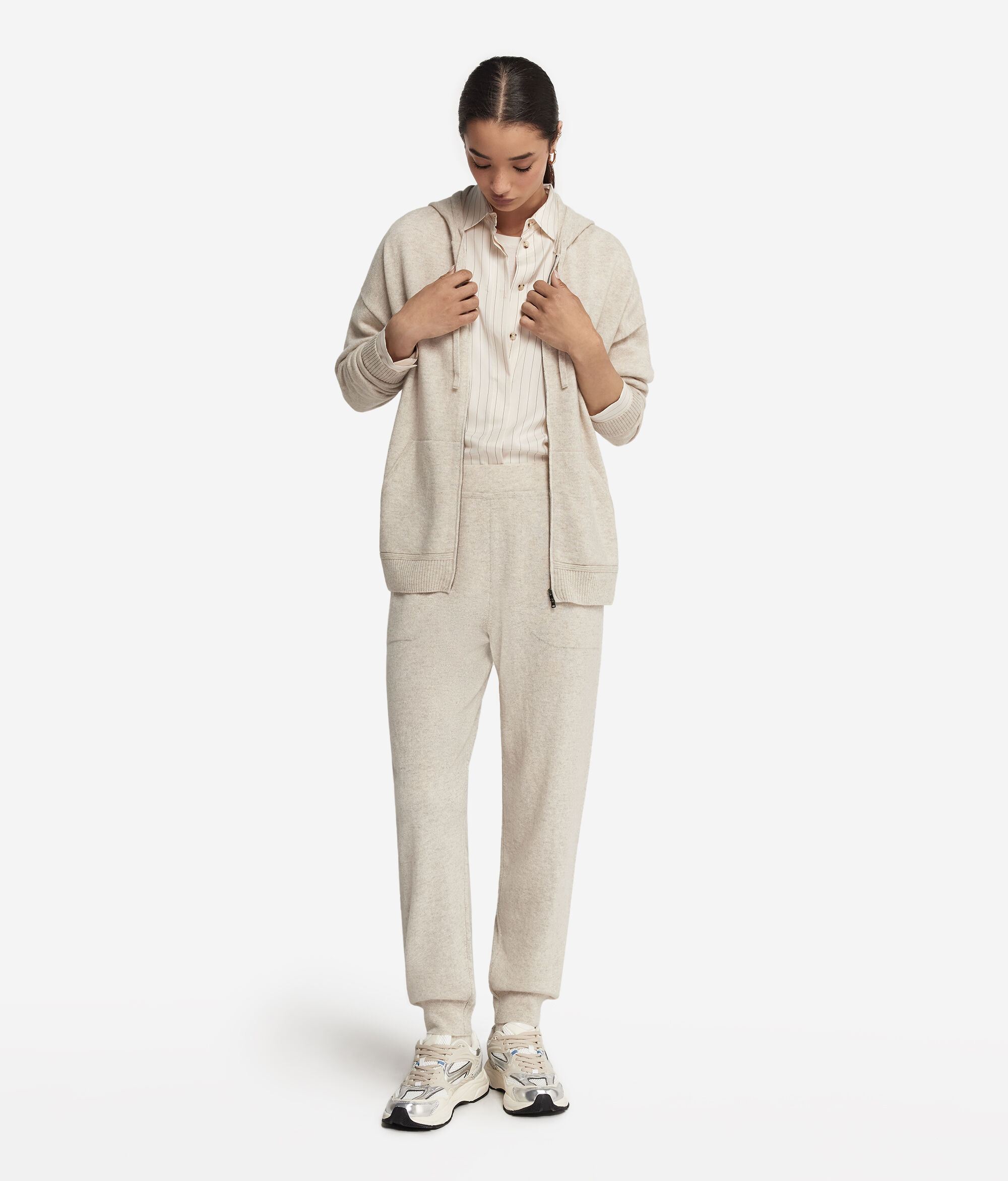 Hooded Ultrasoft Cashmere Sweatshirt